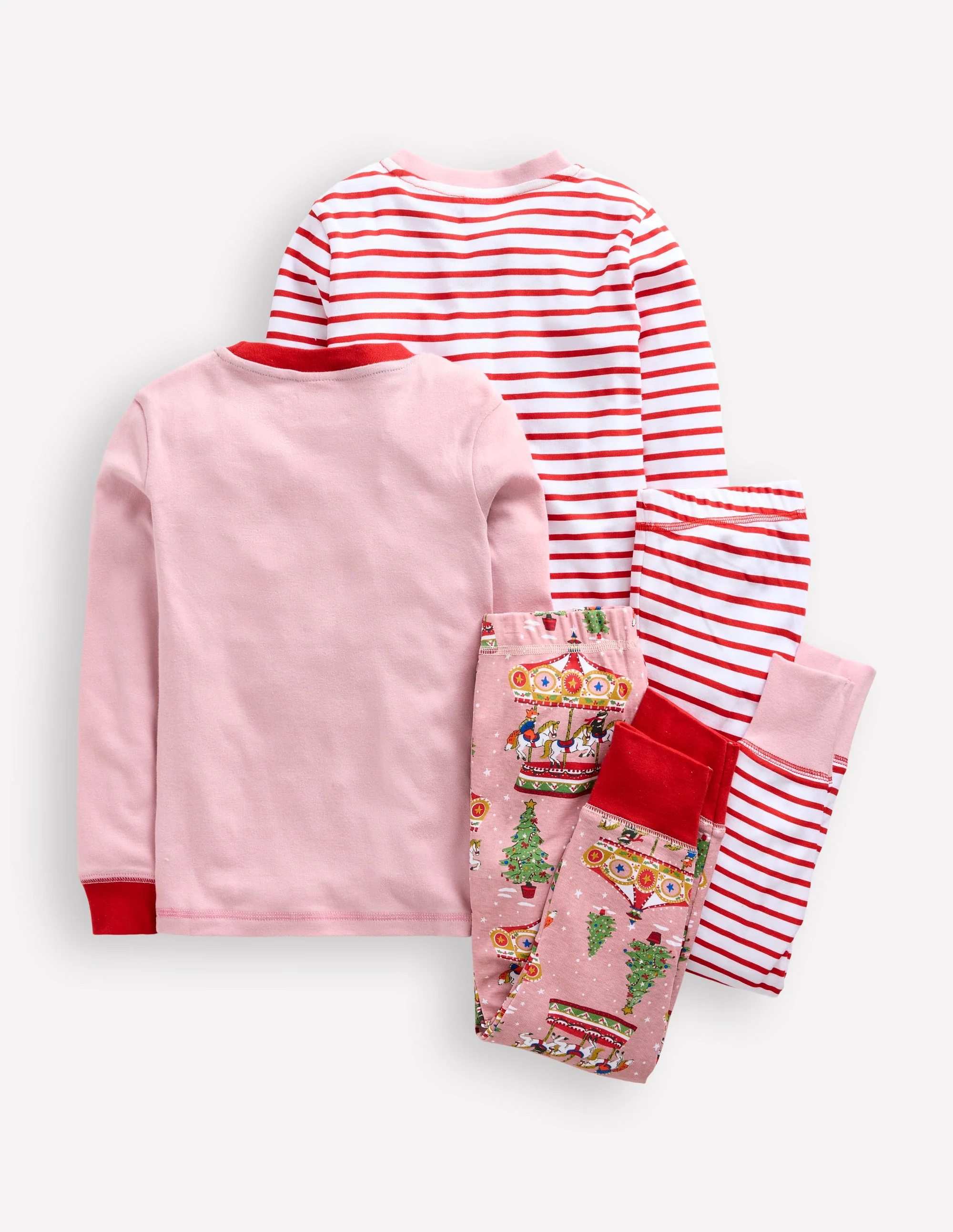 Kuschelige Schlafanzüge im Doppelpack-Vintage-Rosa Karussell - Image 2