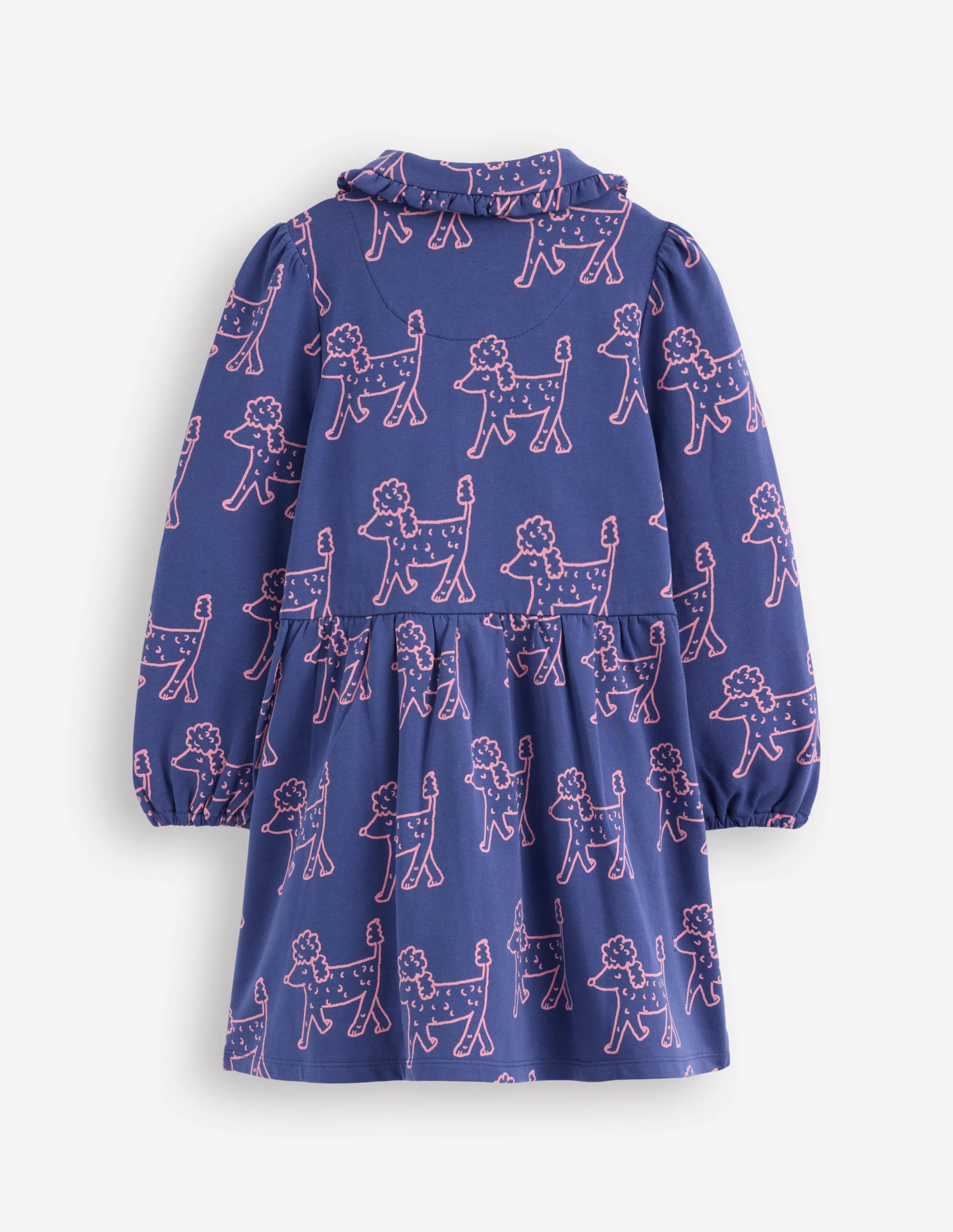Kuscheliges Jersey-Hemdblusenkleid-Steuerbordblau Pudel - Image 2