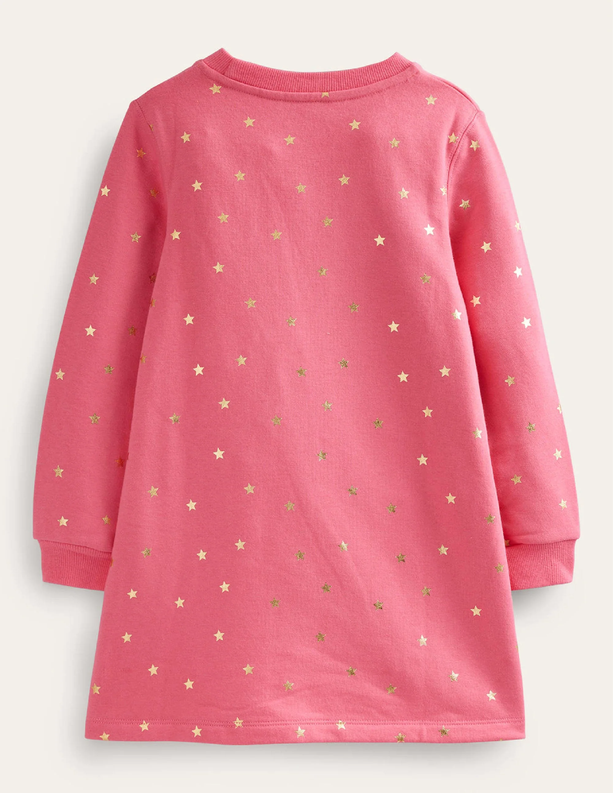 Kuscheliges Sweatshirt-Kleid mit Applikationen-Puderrosa Tiere der Arktis - Image 2