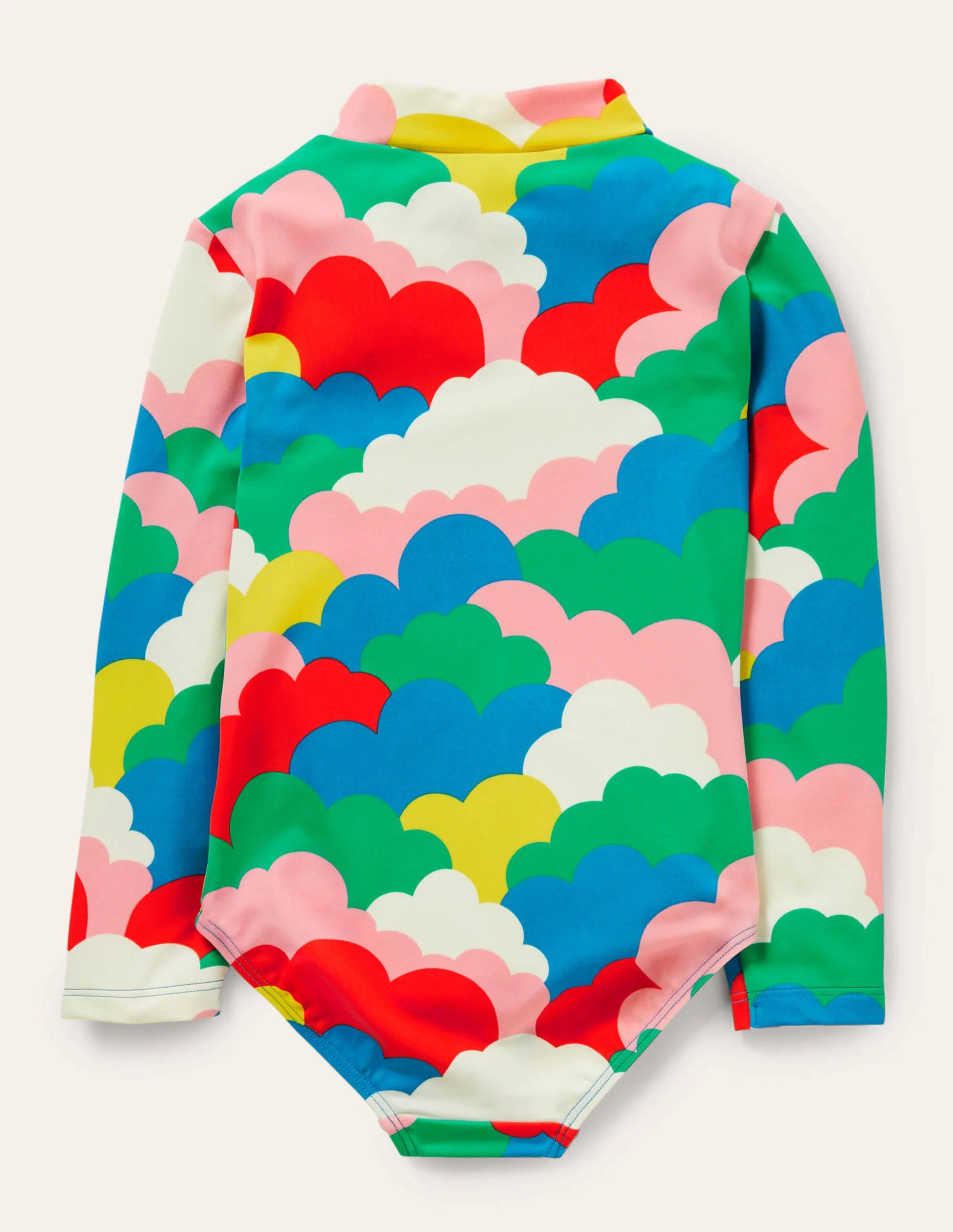 Langärmeliger Badeanzug-Bunte Wolken - Image 2