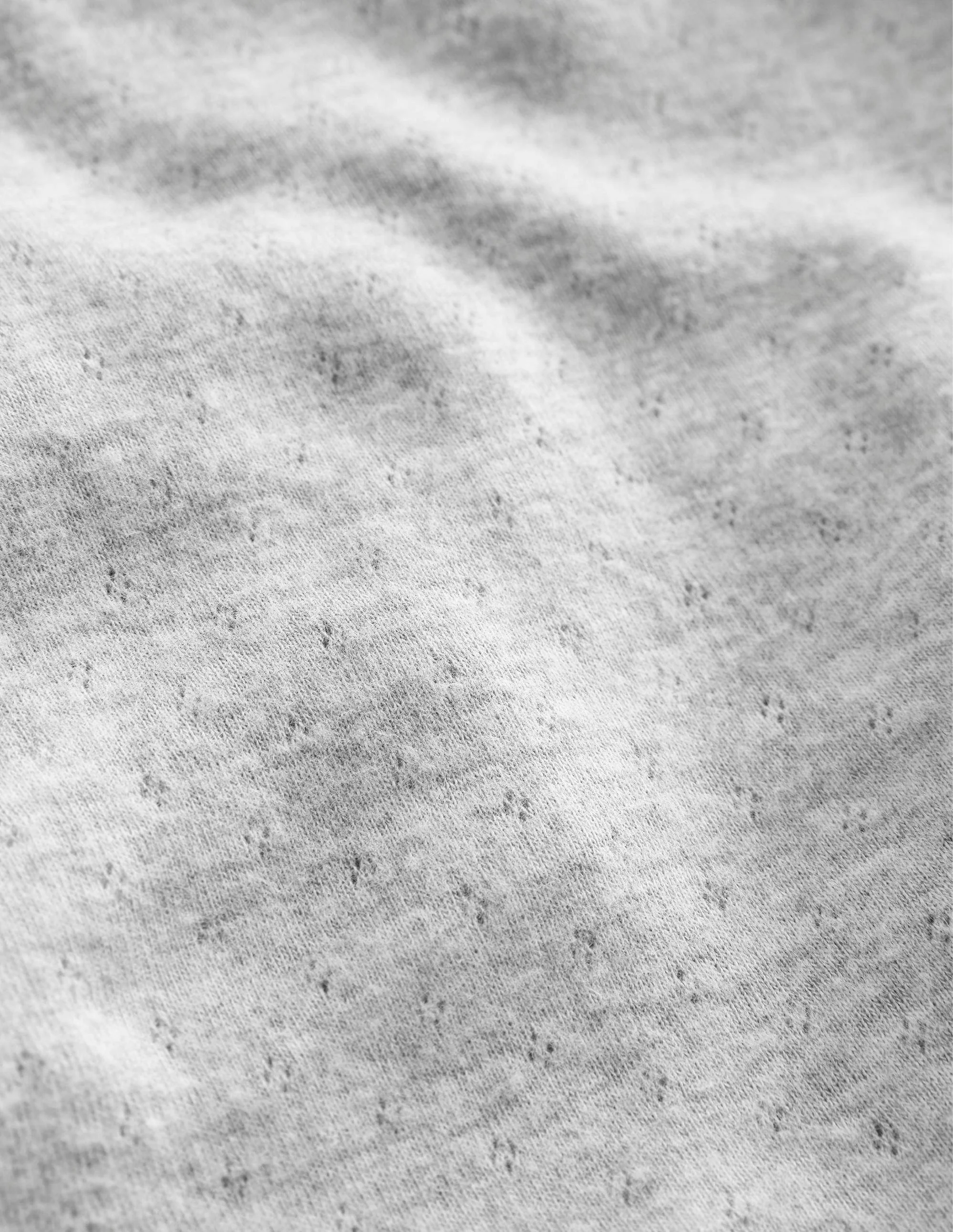Langärmeliges Oberteil mit Pointelle-Muster-Black - Image 3
