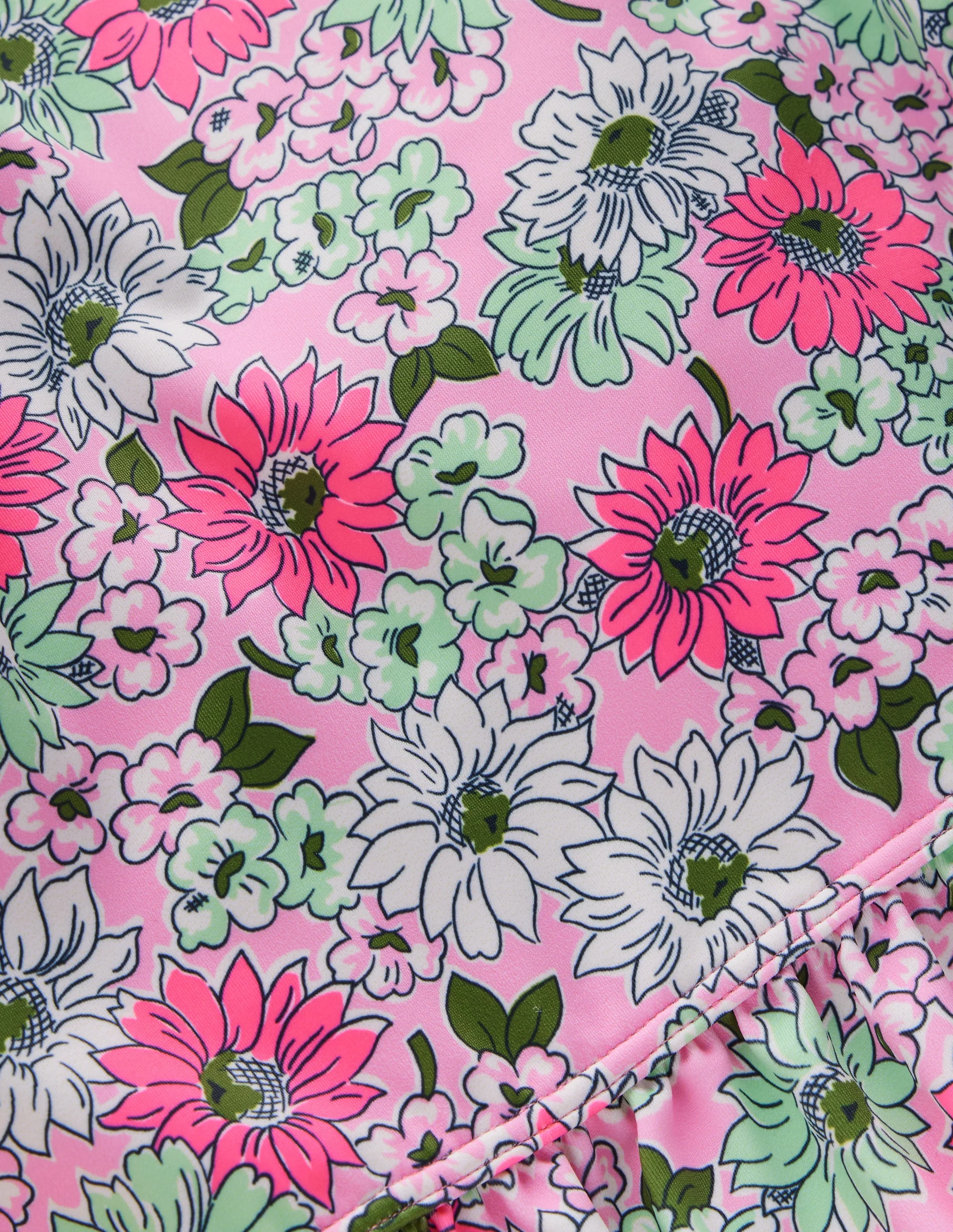 Langärmliges Bade-Set mit Rüschen-Flieder Chiffon Kornblume - Image 3