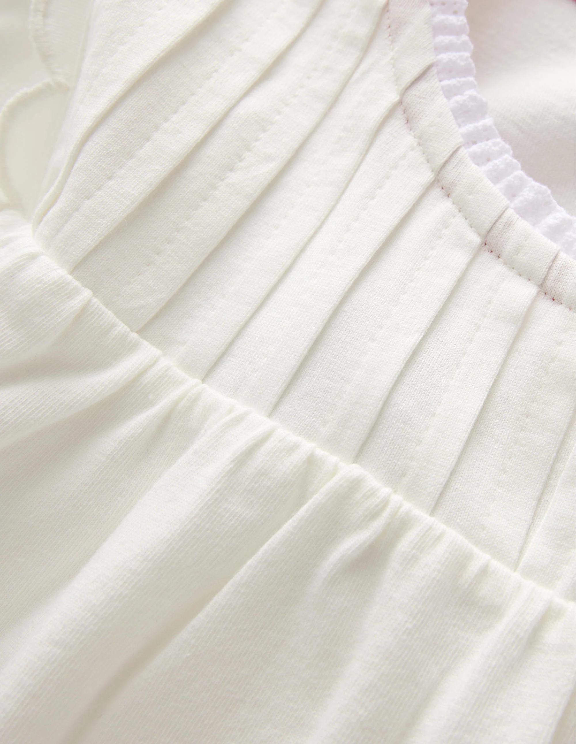 Langärmliges Oberteil mit Muschel-Detail-Naturweiß - Image 3