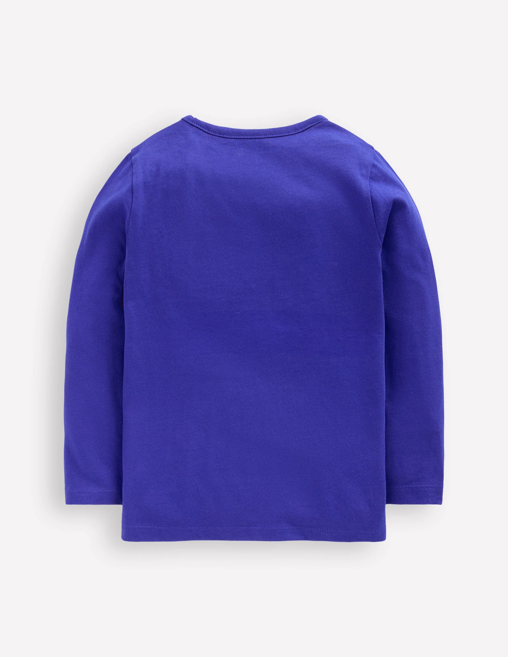 Langarmshirt mit Aufklappdetail-Saphirblau Spukhaus - Image 2