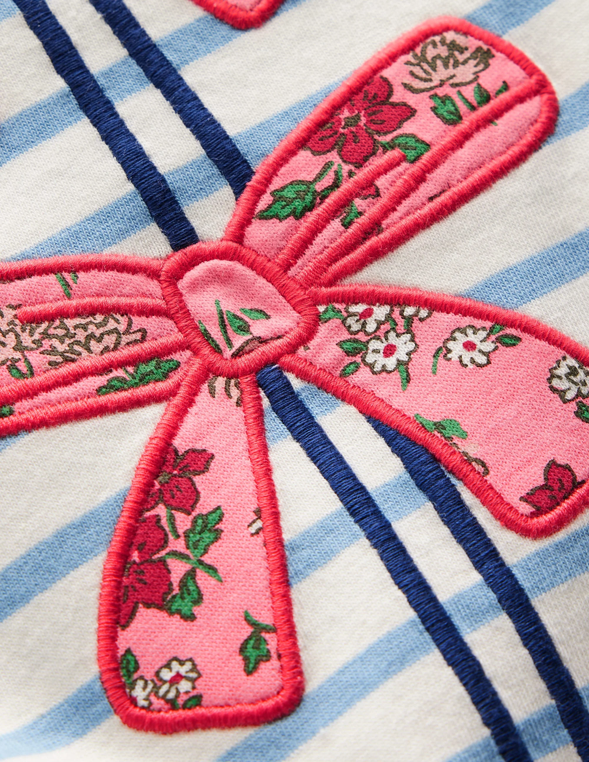 Langarmshirt mit Puffärmeln und Applikation-Sanftes Naturweiß/Gletscherblau - Image 5
