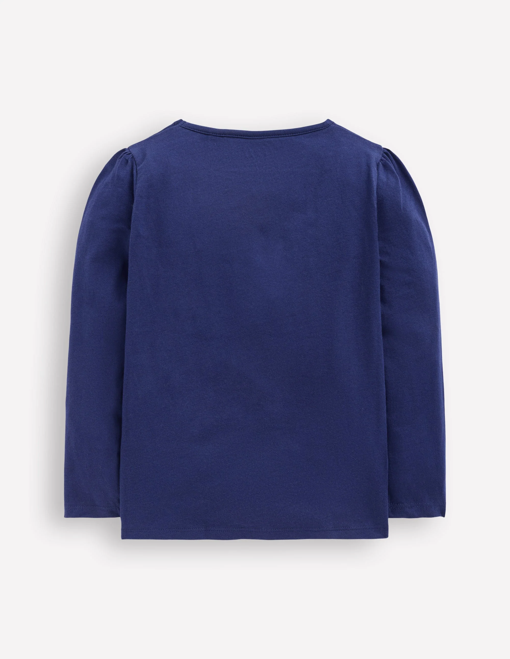 Langarmshirt mit Superstich-Design-Segelblau, Festliches Muster - Image 2