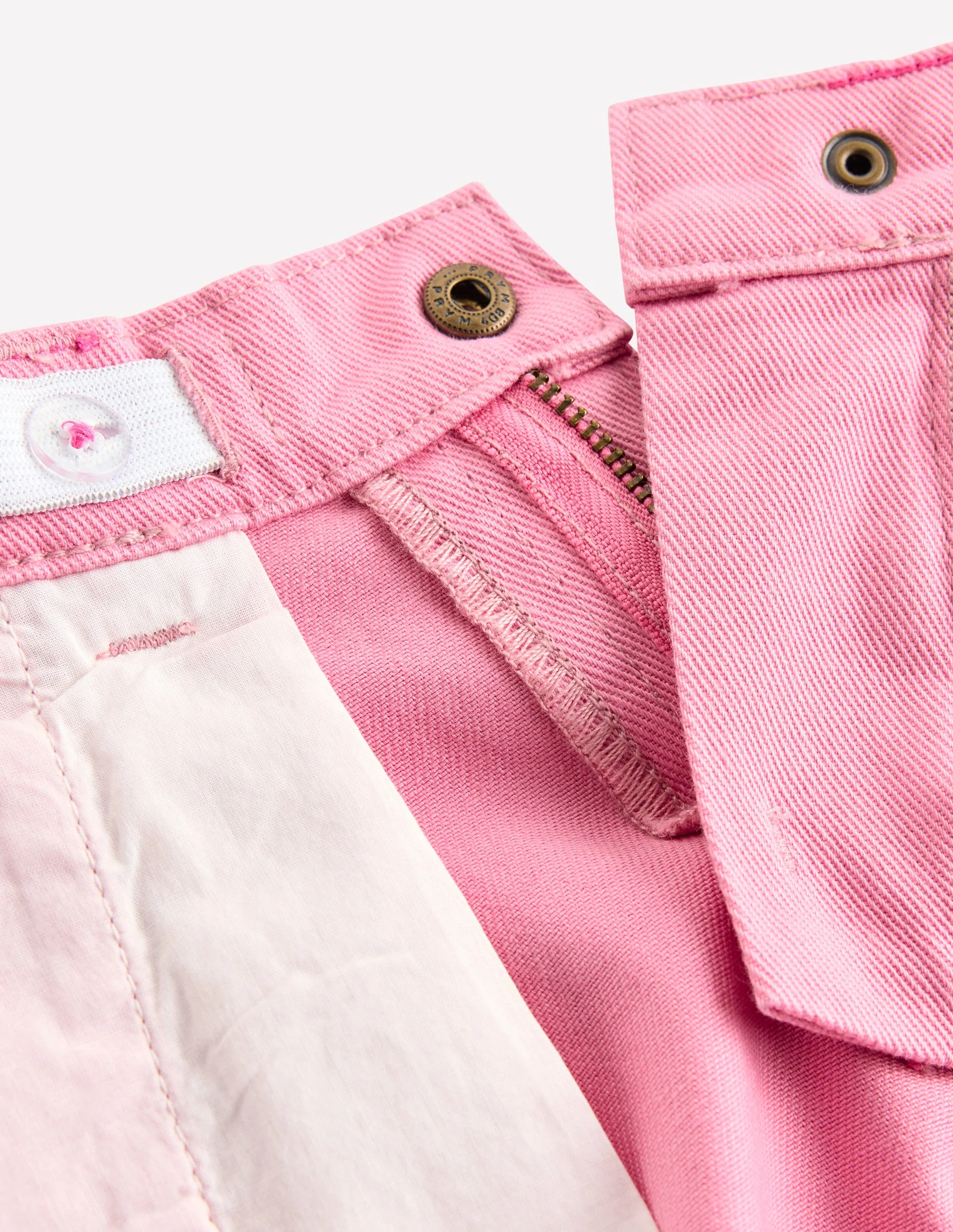 Lange Jeansshorts-Kaugummi-Rosa - Image 4