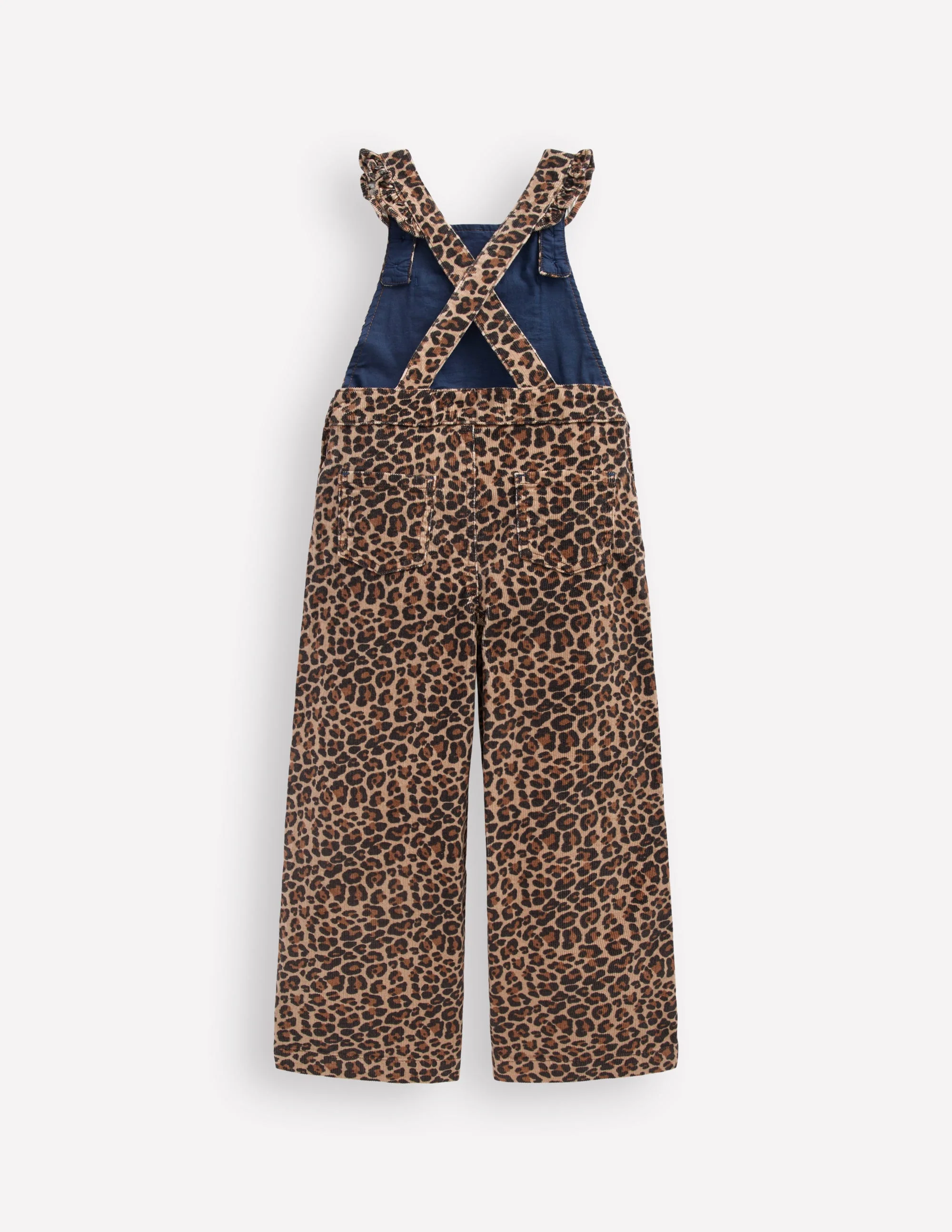 Latzhose mit Rüschen-Mohair, Leopardenmuster - Image 2