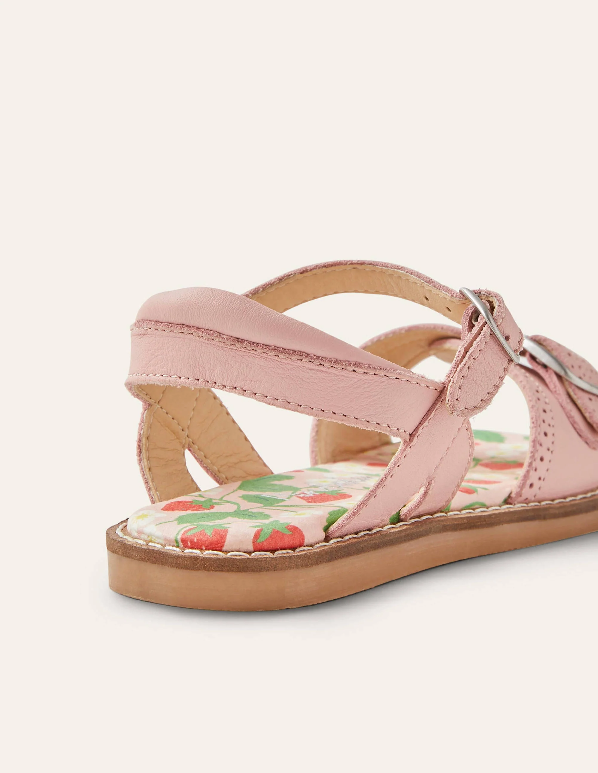 Ledersandalen mit Schnalle-Delfinrosa - Image 3