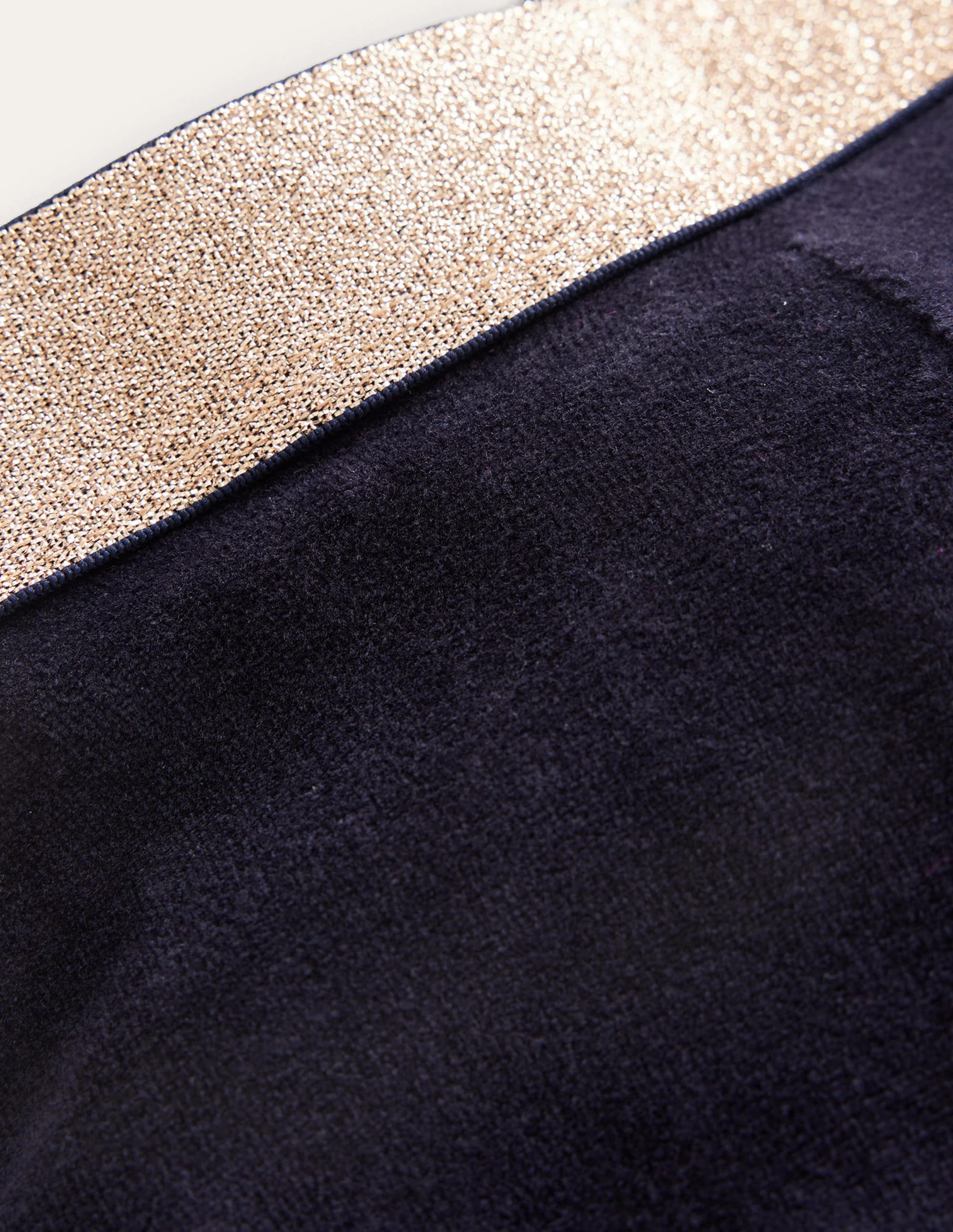 Leggings aus Samt-Französisches Marineblau - Image 3