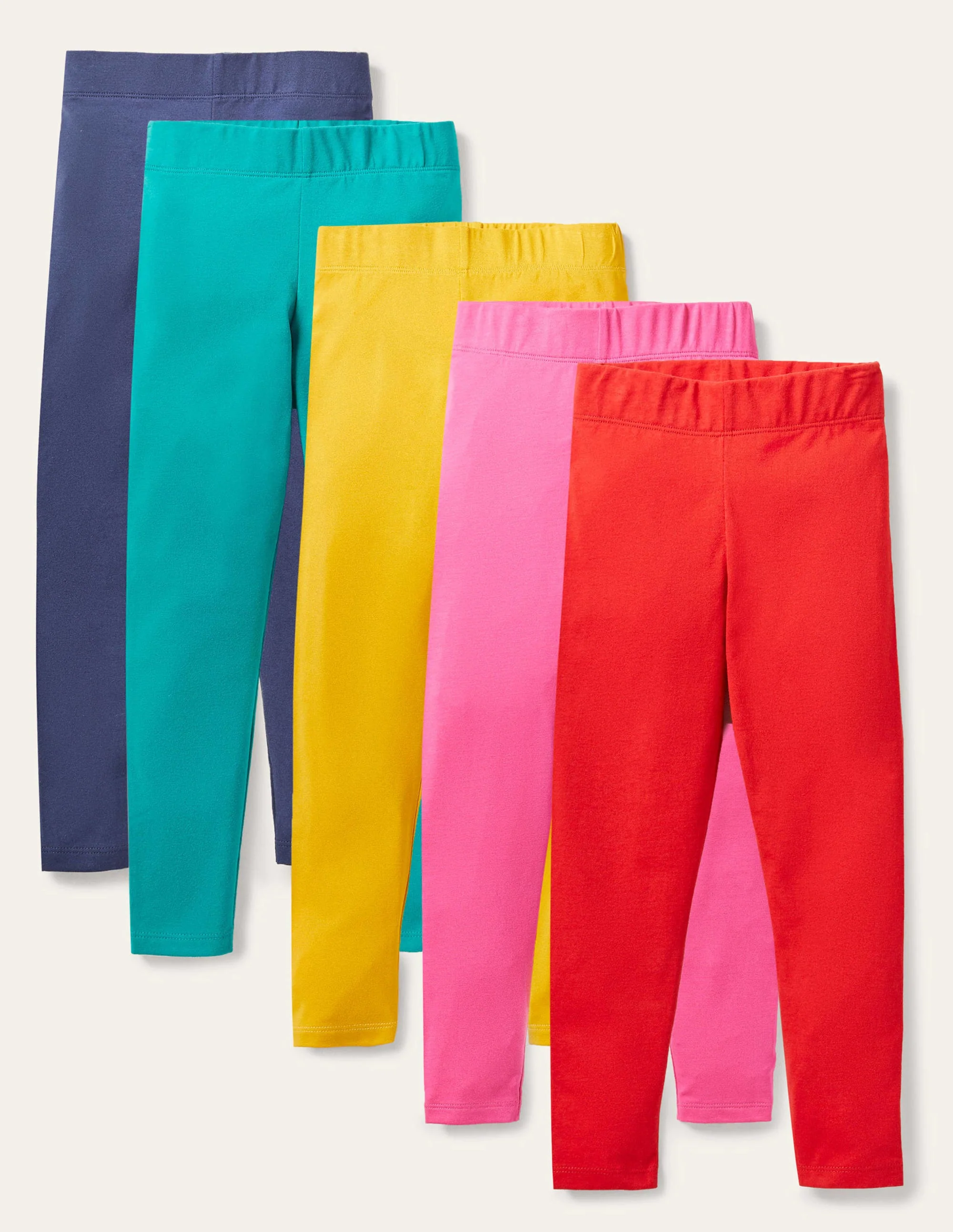 Leggings im 5er-Pack-Bunt, Regenbogenfarben