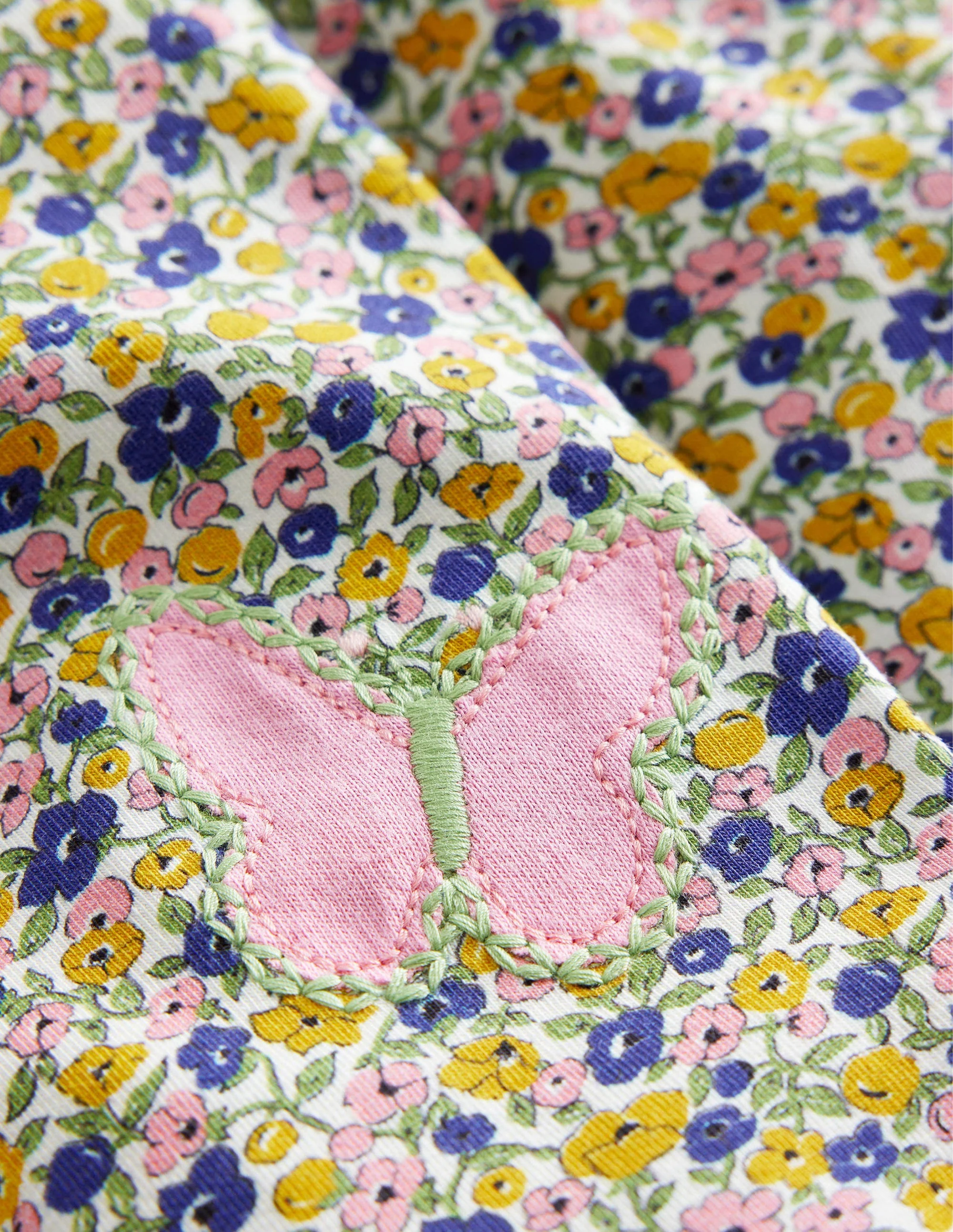 Leggings mit Applikationen-Bunt Floral Schmetterling - Image 3