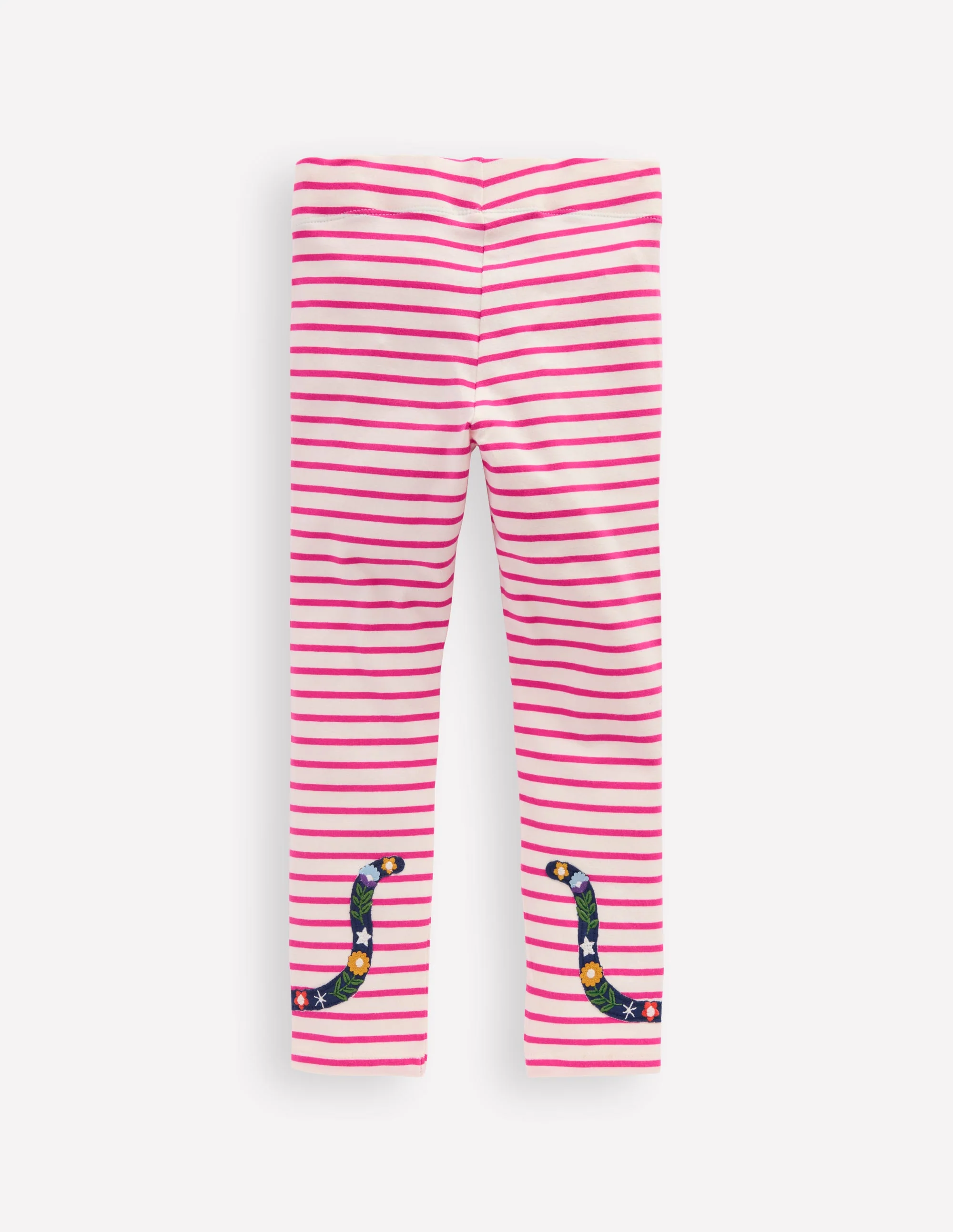 Leggings mit Applikationen-Sanftes Naturweiß/Himbeerrosa Katzen - Image 2