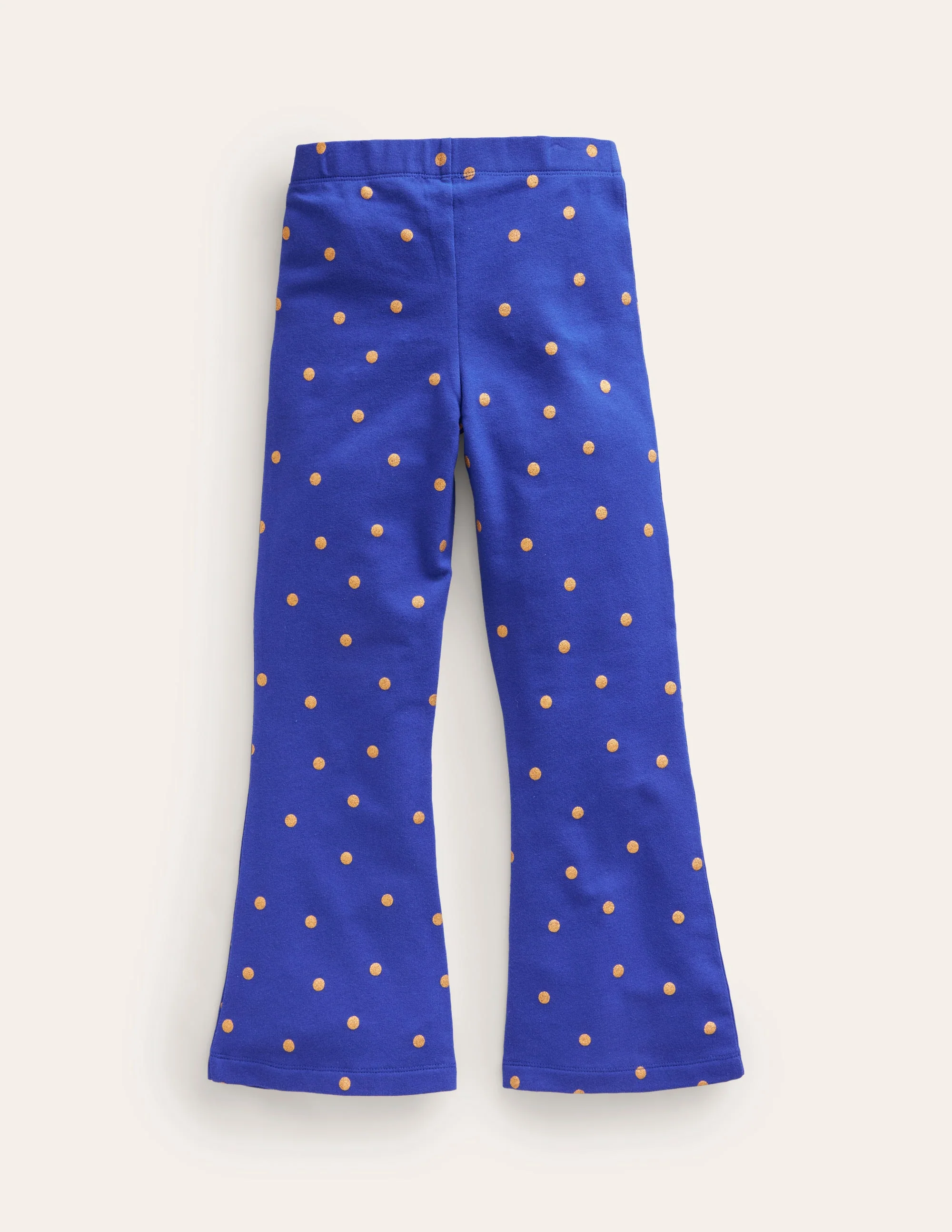 Leggings mit leichtem Schlag und Druck-Marineblau/Gold Gepunktet - Image 2