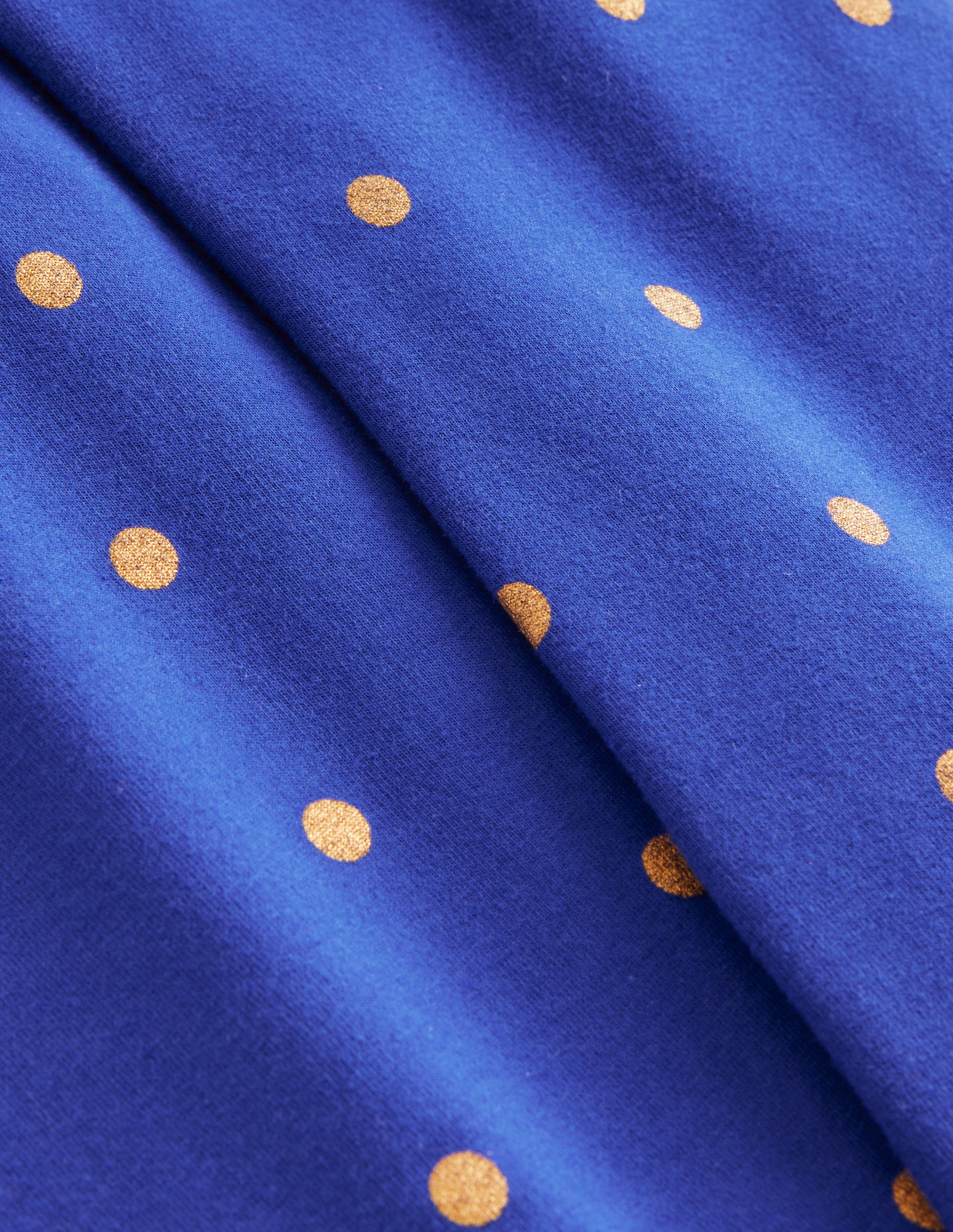 Leggings mit leichtem Schlag und Druck-Marineblau/Gold Gepunktet - Image 3
