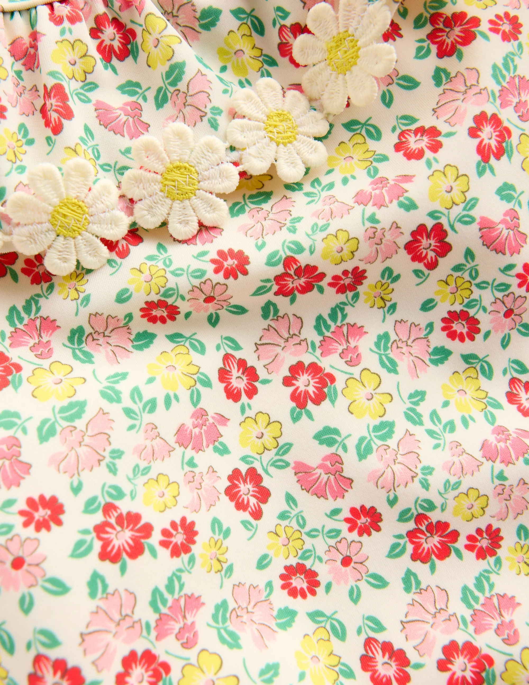 Lila Badeanzug mit einem Träger-Bunt Sommer Blumenbeet - Image 3