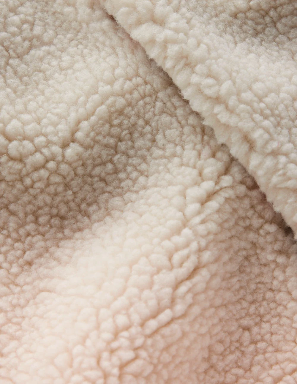 Lockere Teddyfellweste-Beige - Image 3