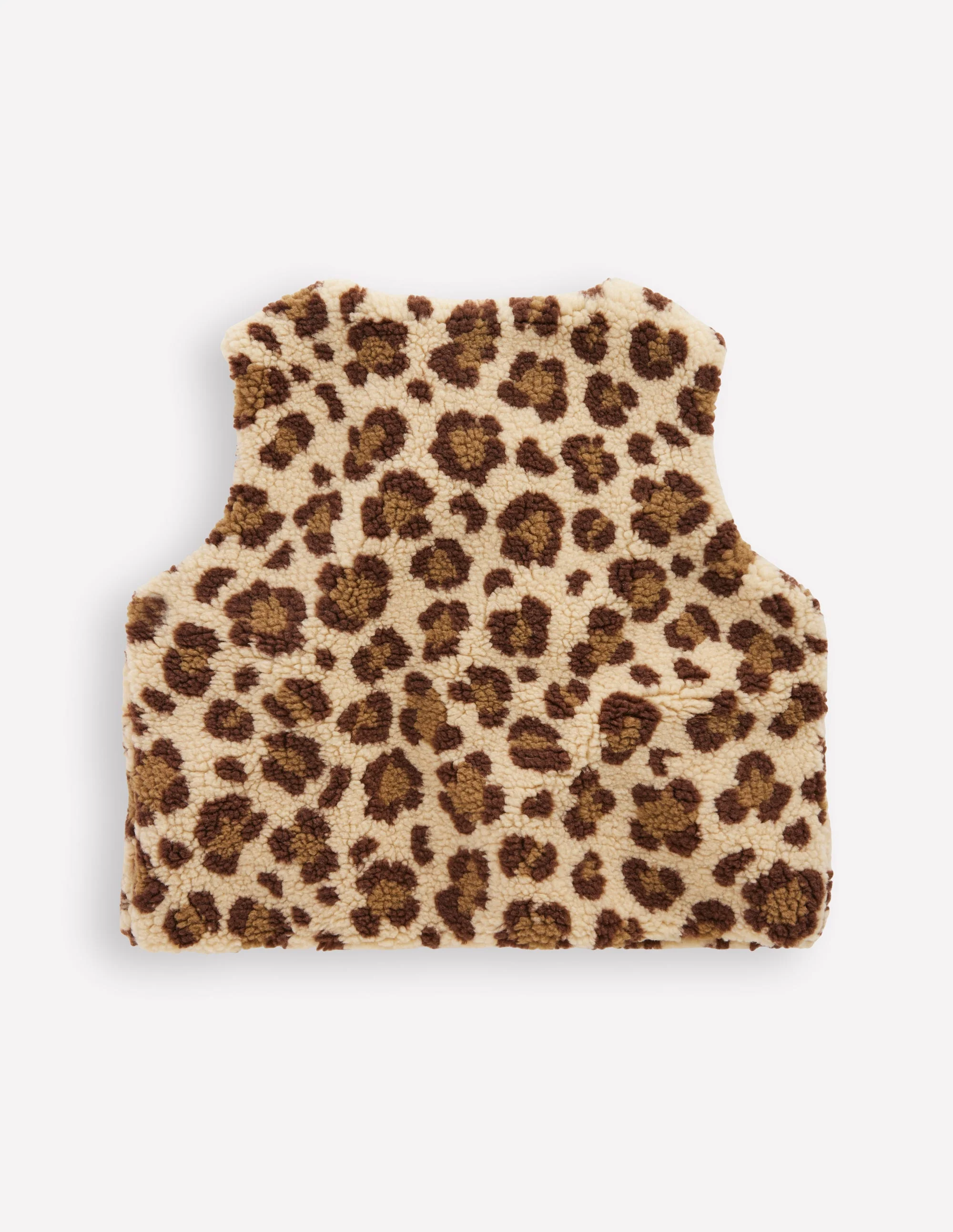 Lockere Teddyfellweste-Mohair, Leopardenmuster - Image 2