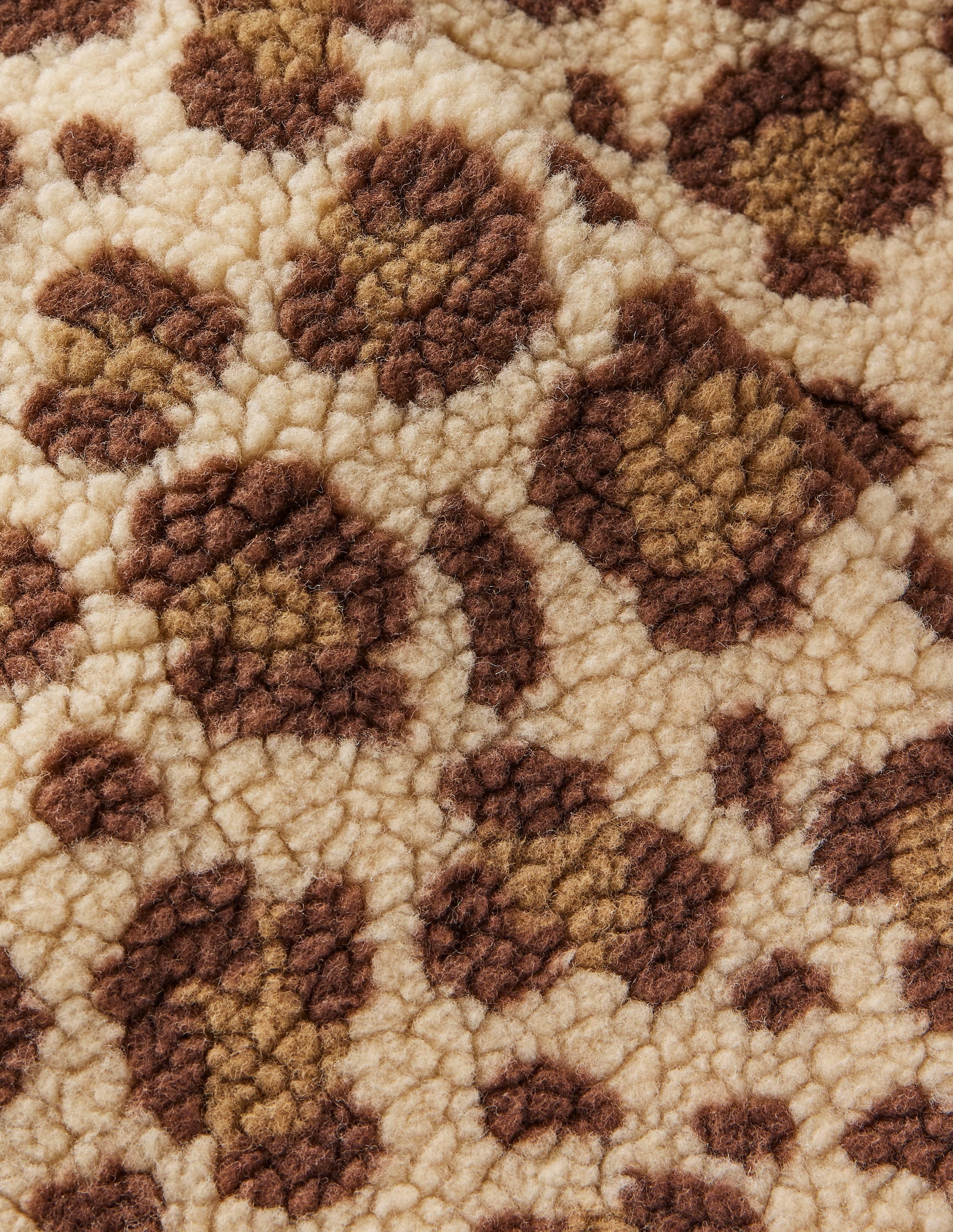 Lockere Teddyfellweste-Mohair, Leopardenmuster - Image 3