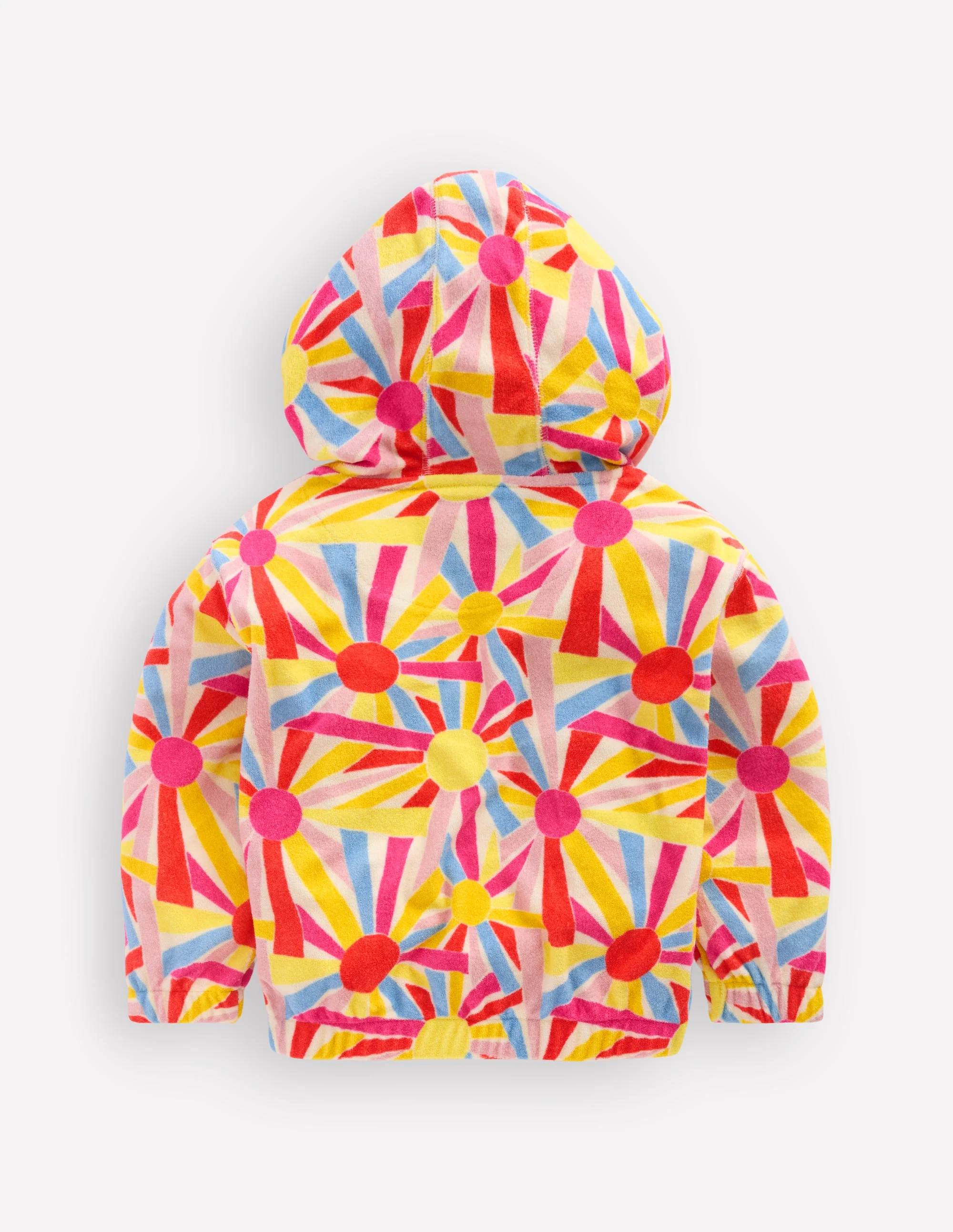 Lockerer Frottee-Kapuzenpullover-Naturweiß Sonnen - Image 3