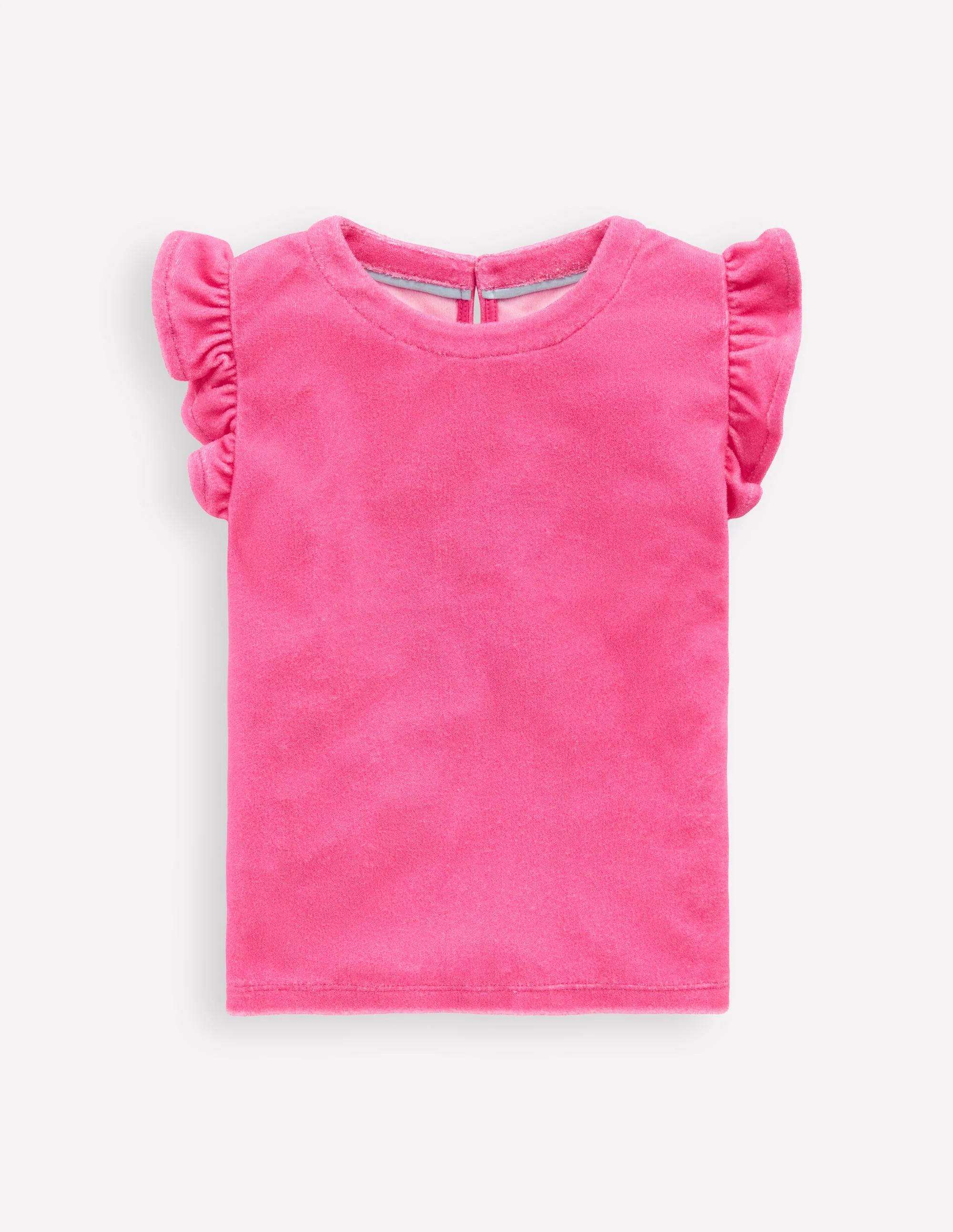 Lockeres Frottee-Oberteil-Sorbet-Rosa