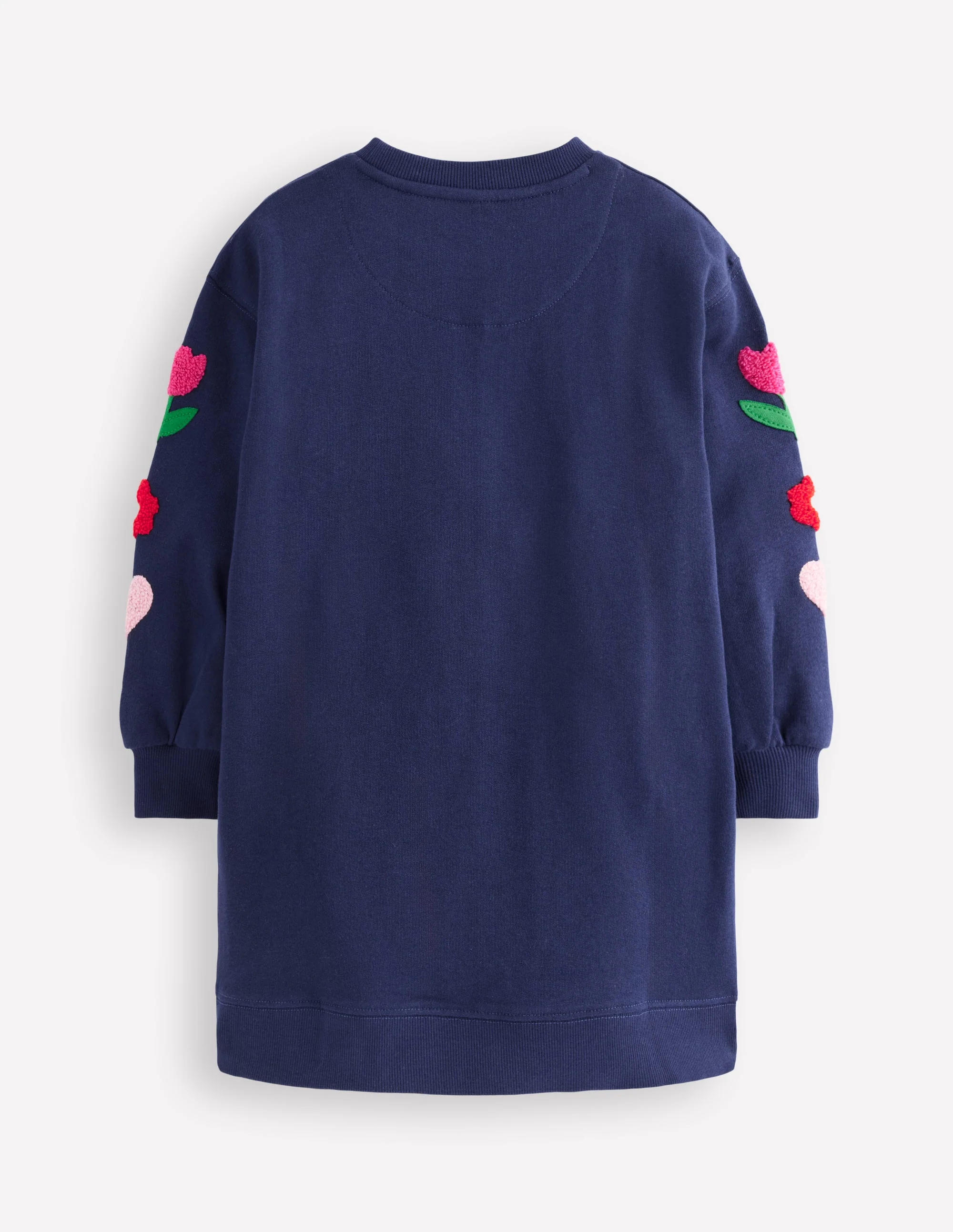 Lockeres Sweatshirt-Kleid-Schuluniform-Marineblau Vögel - Image 6