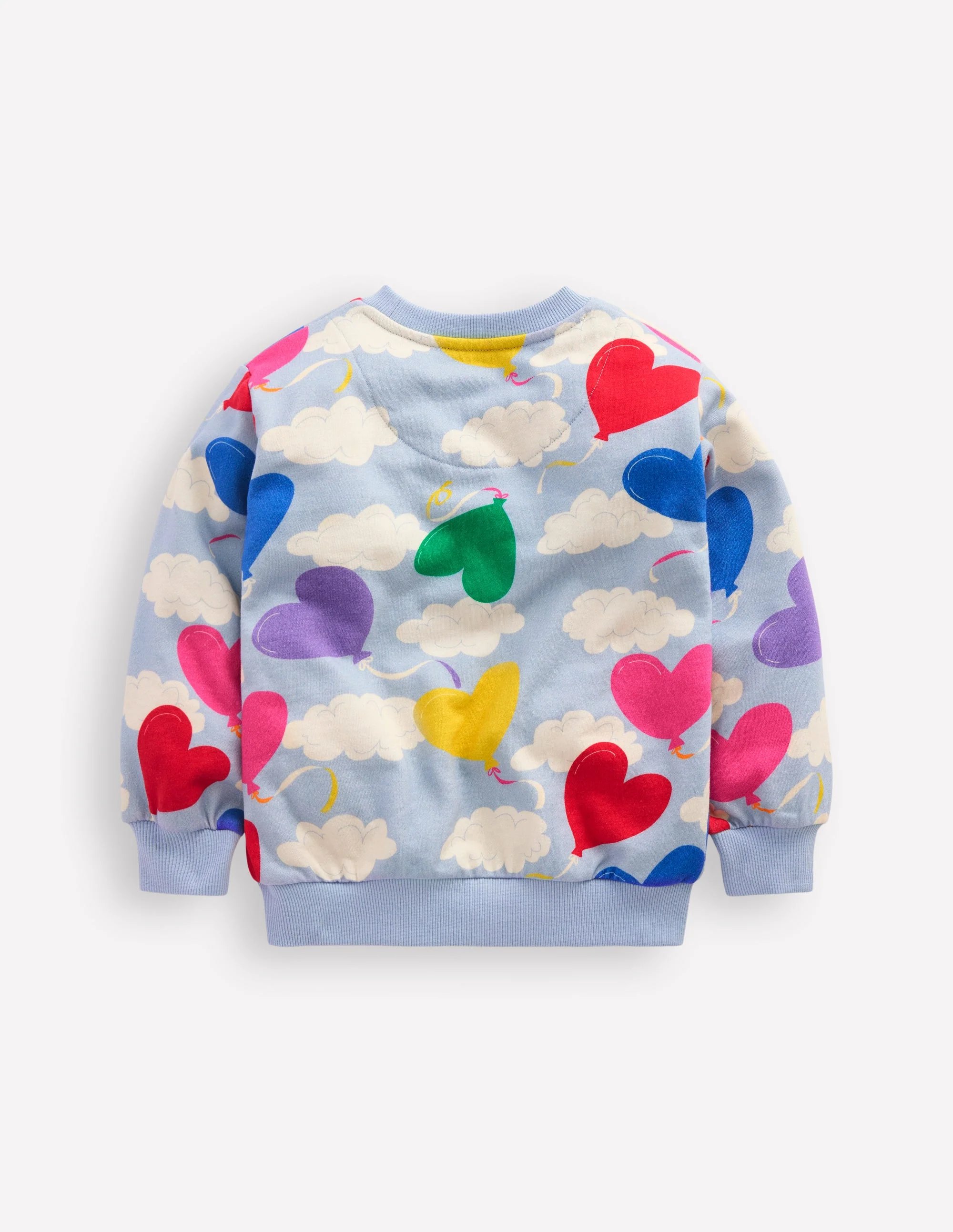 Lockeres Sweatshirt mit Druck-Nebligblau Ballon Himmel - Image 2