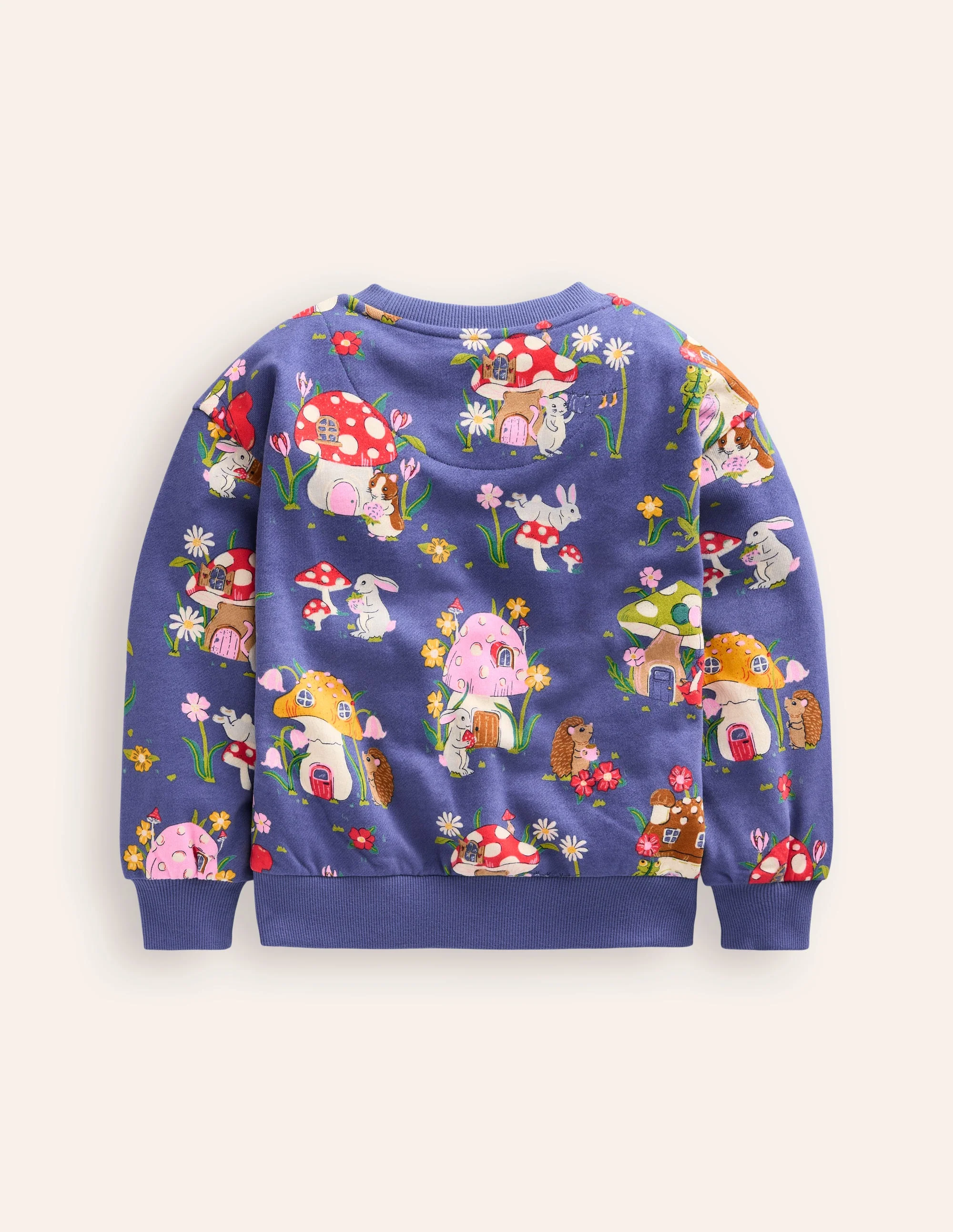 Lockeres Sweatshirt mit Druck-Steuerbordblau Fliegenpilz-Dorf - Image 2