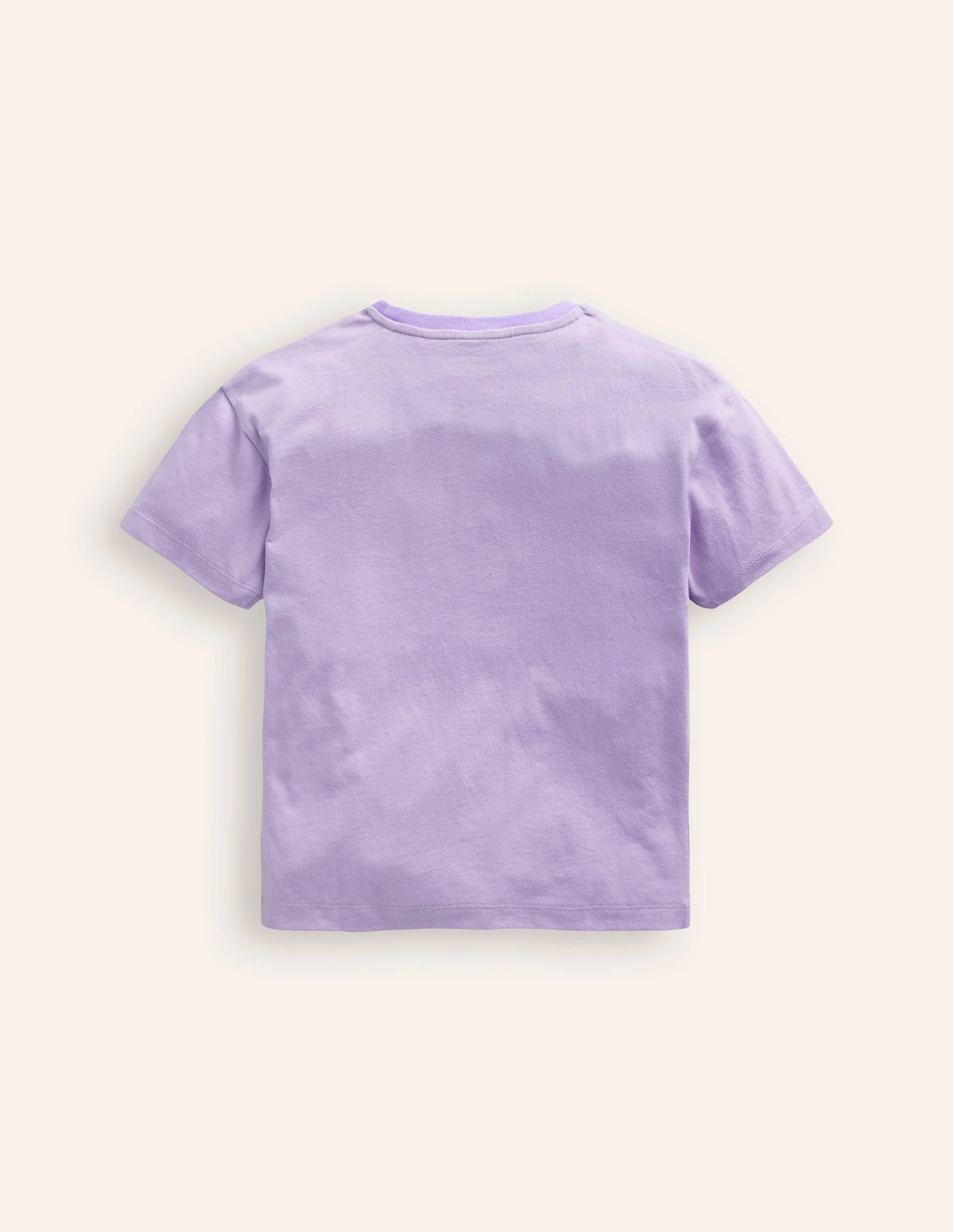 Lockeres T-Shirt aus Bouclé-Lavendel Popcorn - Image 2