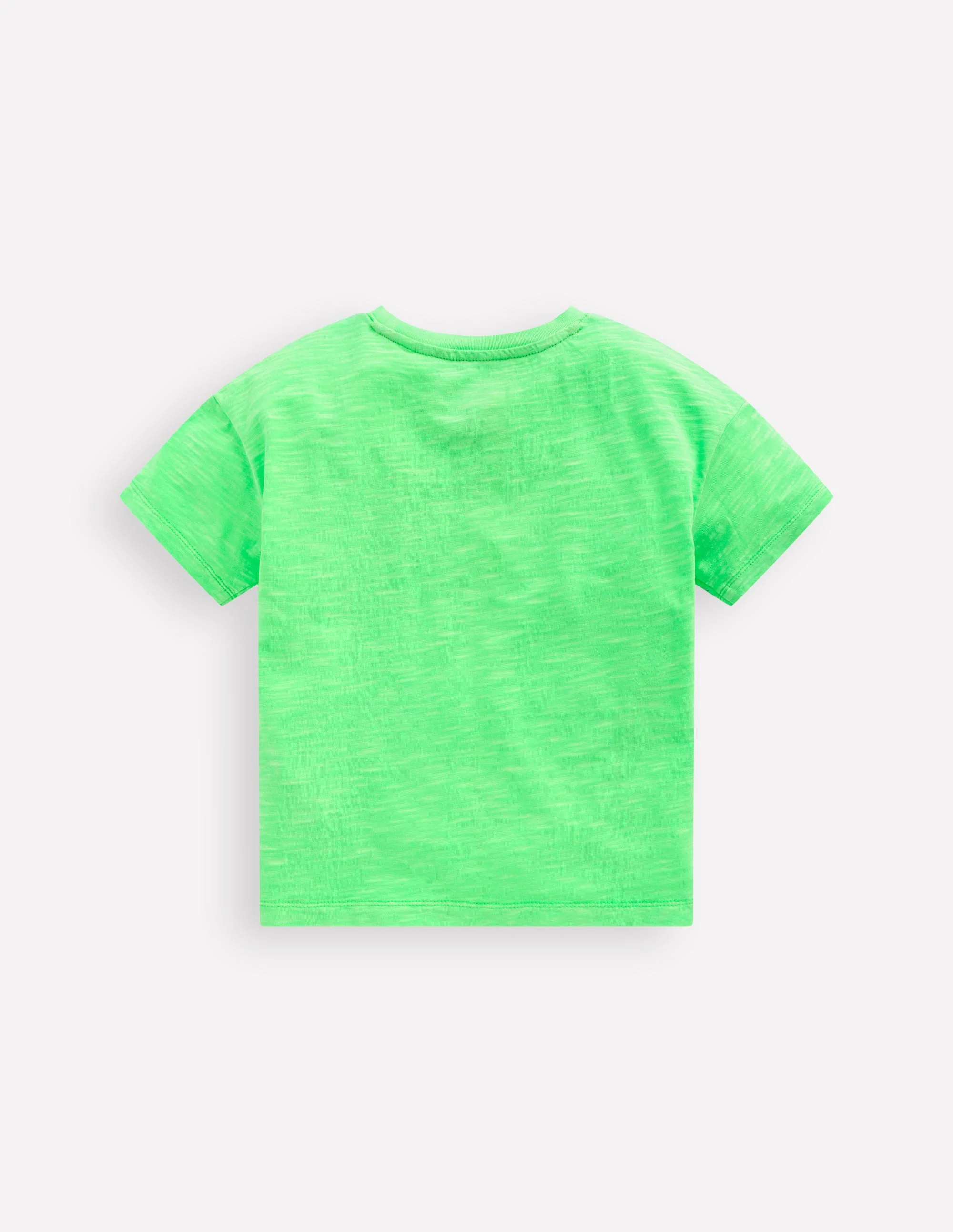 Lockeres T-Shirt in Neonfarben-Neongrün - Image 2