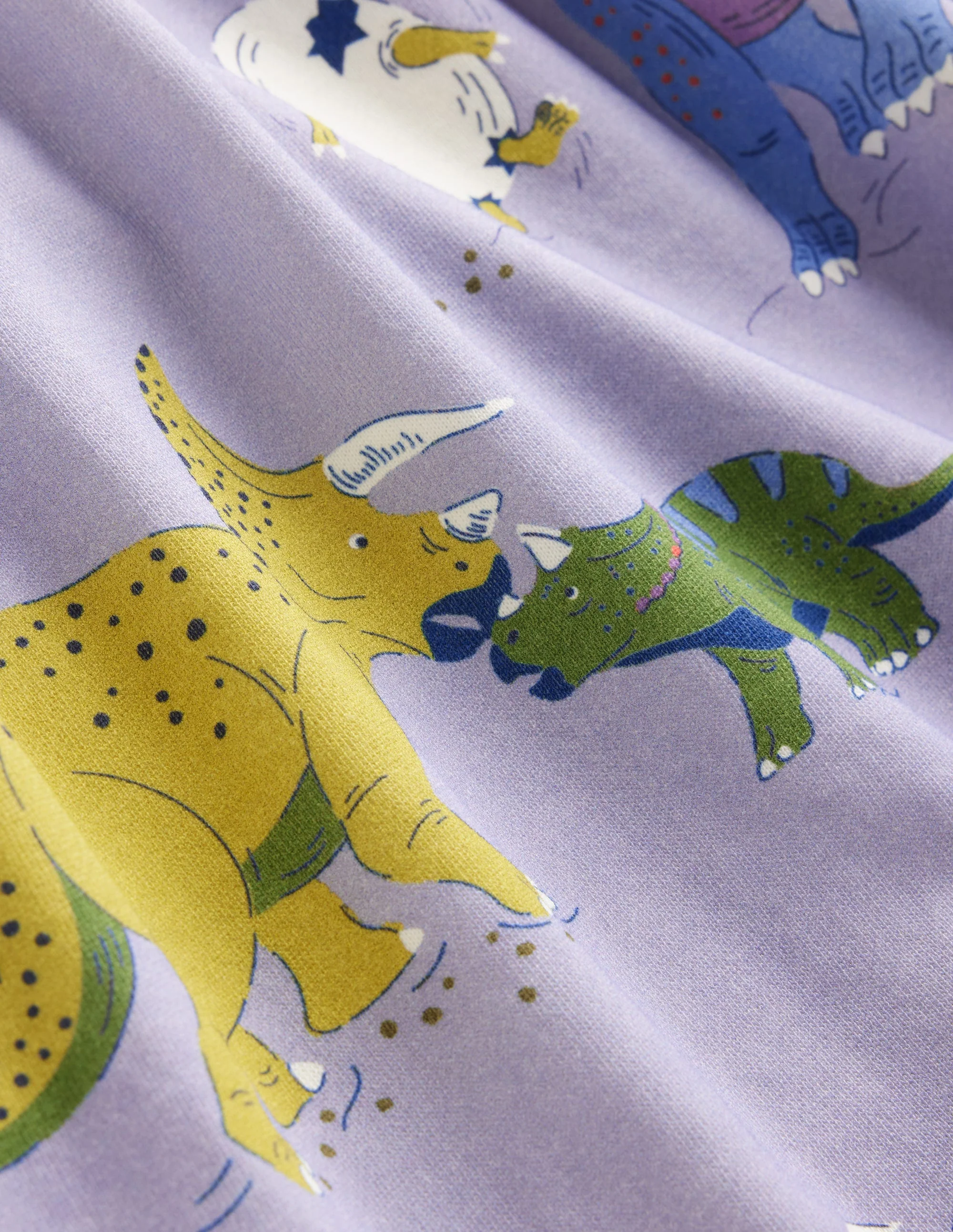 Loopback-Sweatshirtkleid-Flieder Dino-Familie - Image 7