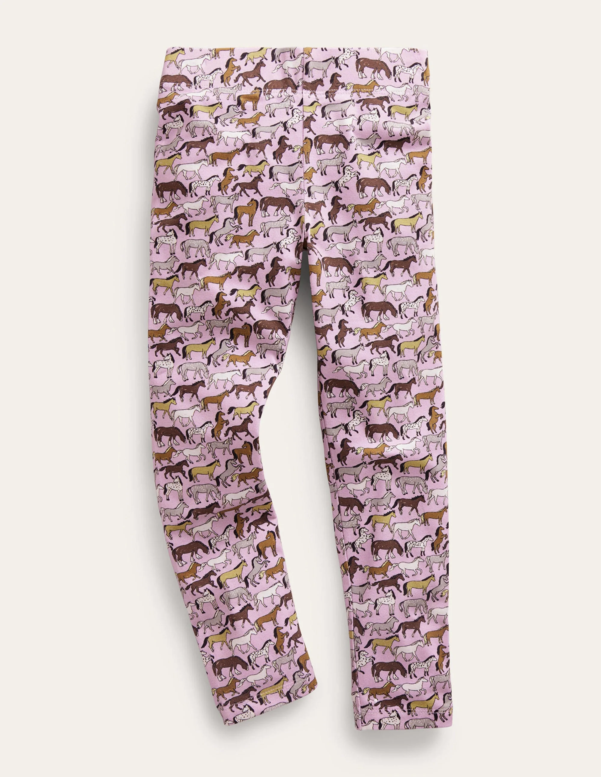 Lustige, bequeme Leggings-Kirschblütenrosa Pferde