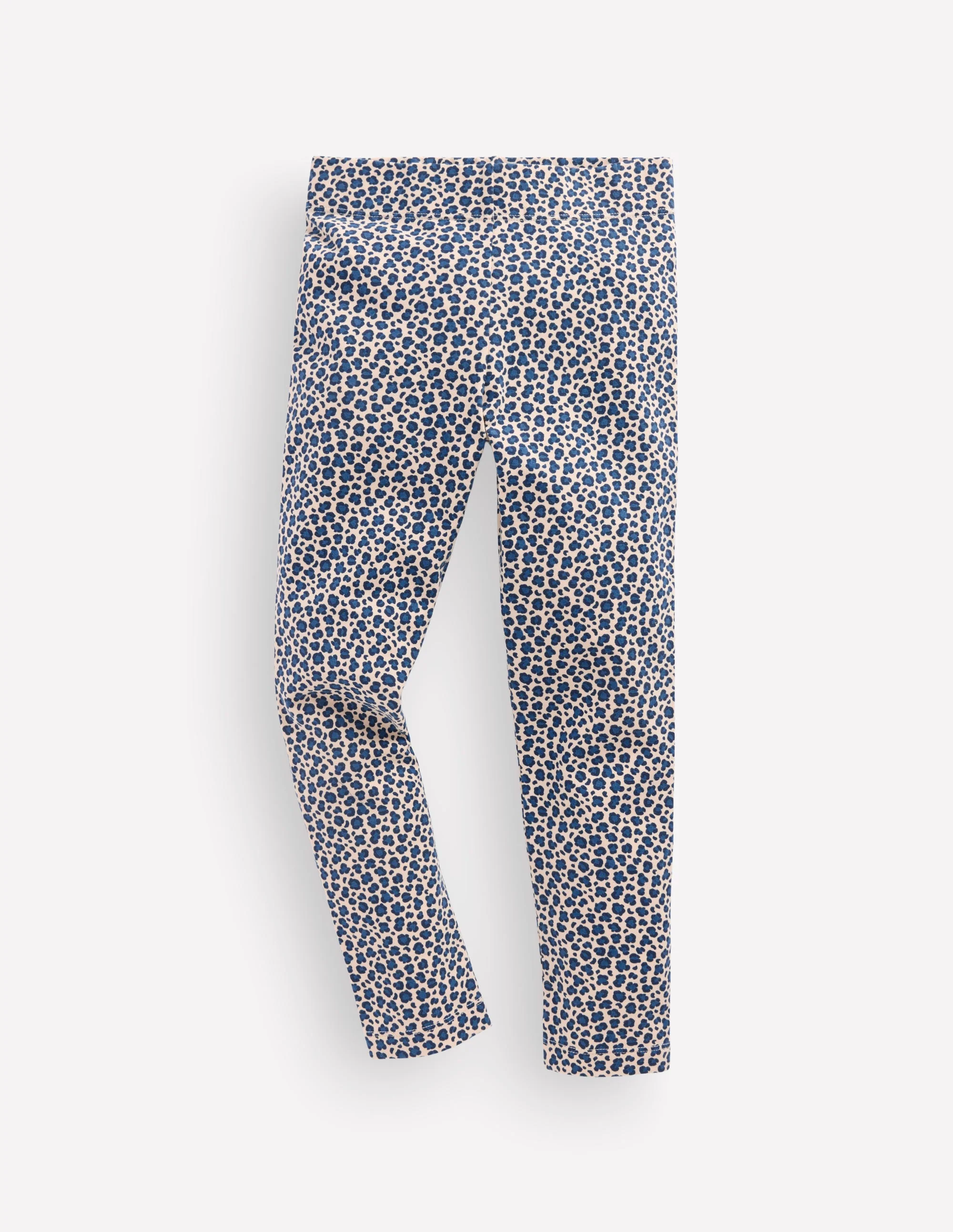 Lustige Leggings-Calico-Weiß/Blaues Leopardenmuster