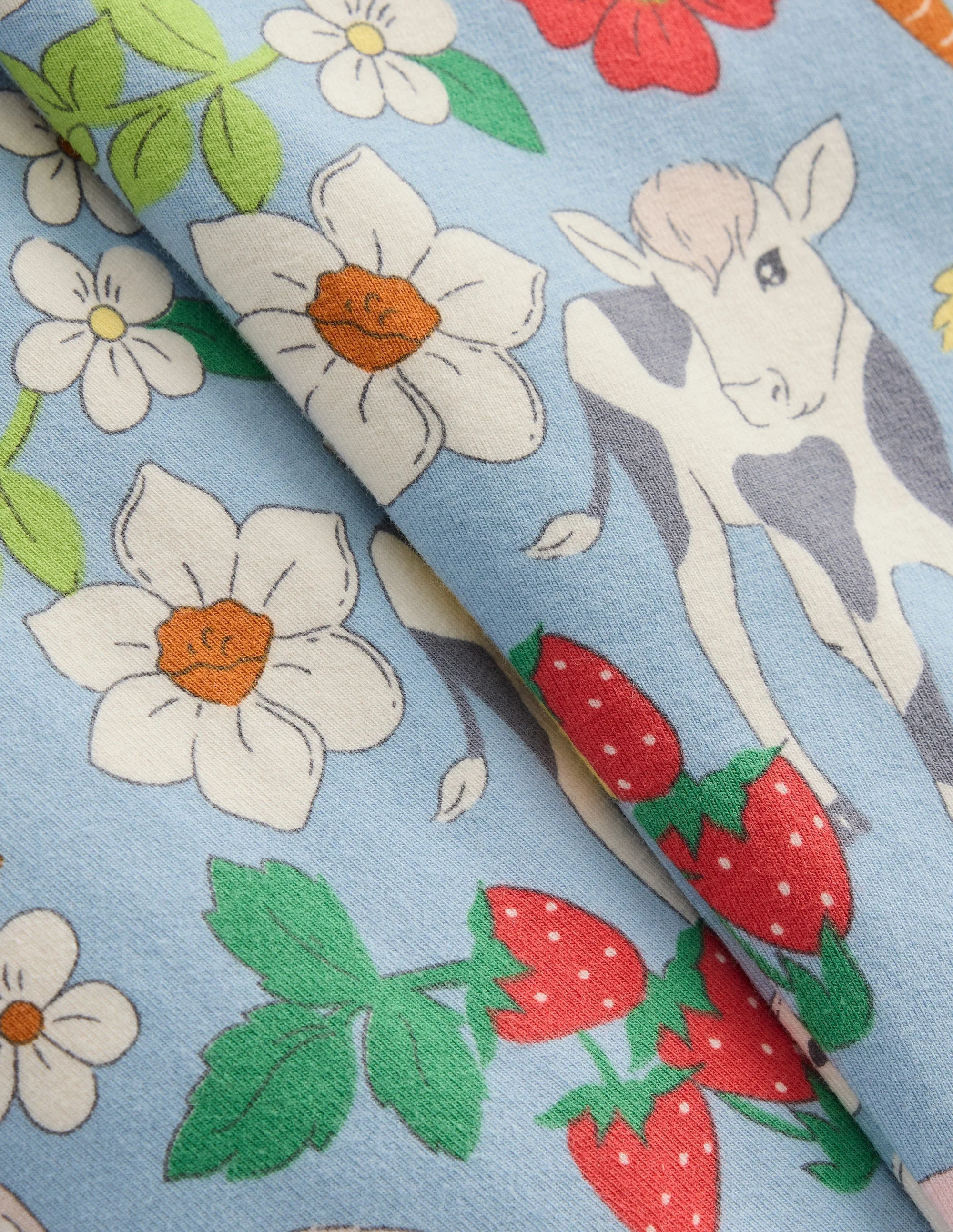 Lustige Leggings für jeden Tag-Blau Frühlingswiese - Image 3