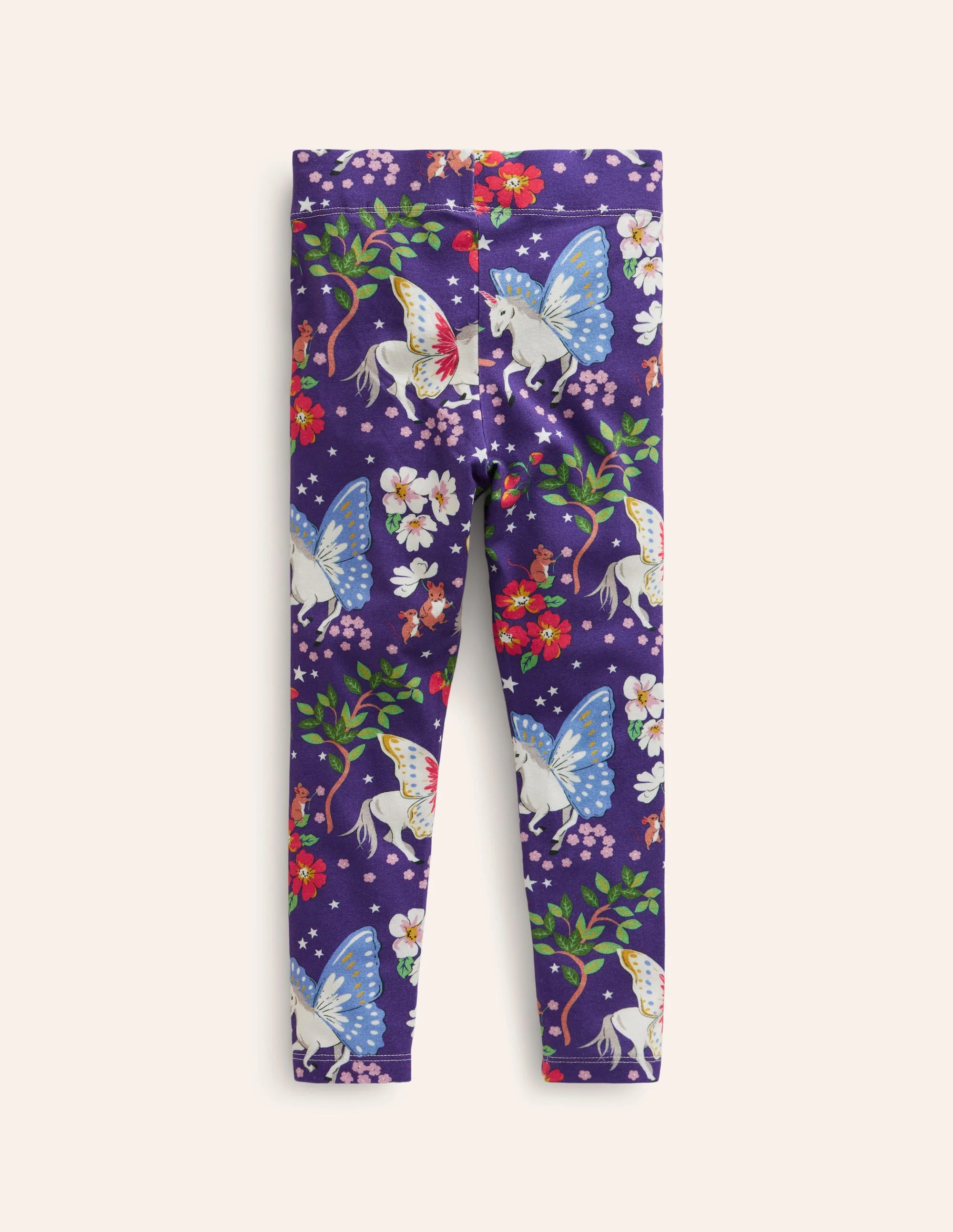 Lustige Leggings für jeden Tag-Blau Verzaubertes Einhorn - Image 2