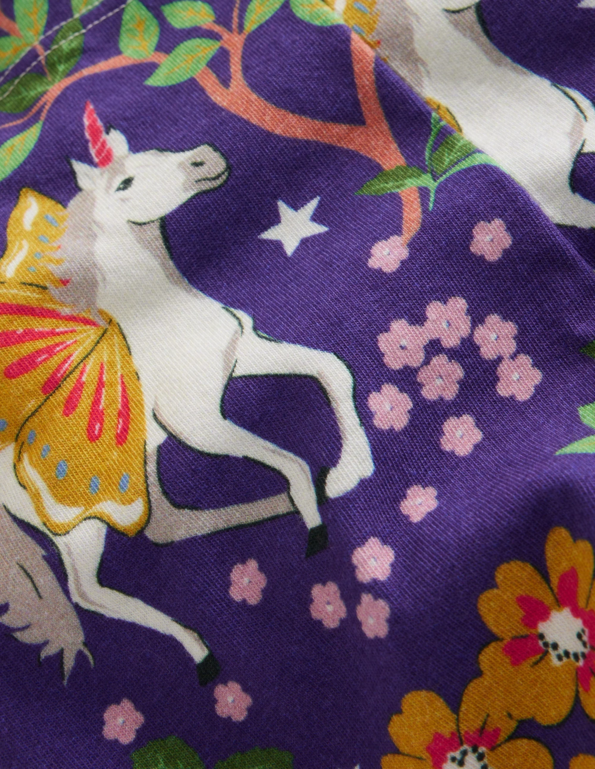 Lustige Leggings für jeden Tag-Blau Verzaubertes Einhorn - Image 3
