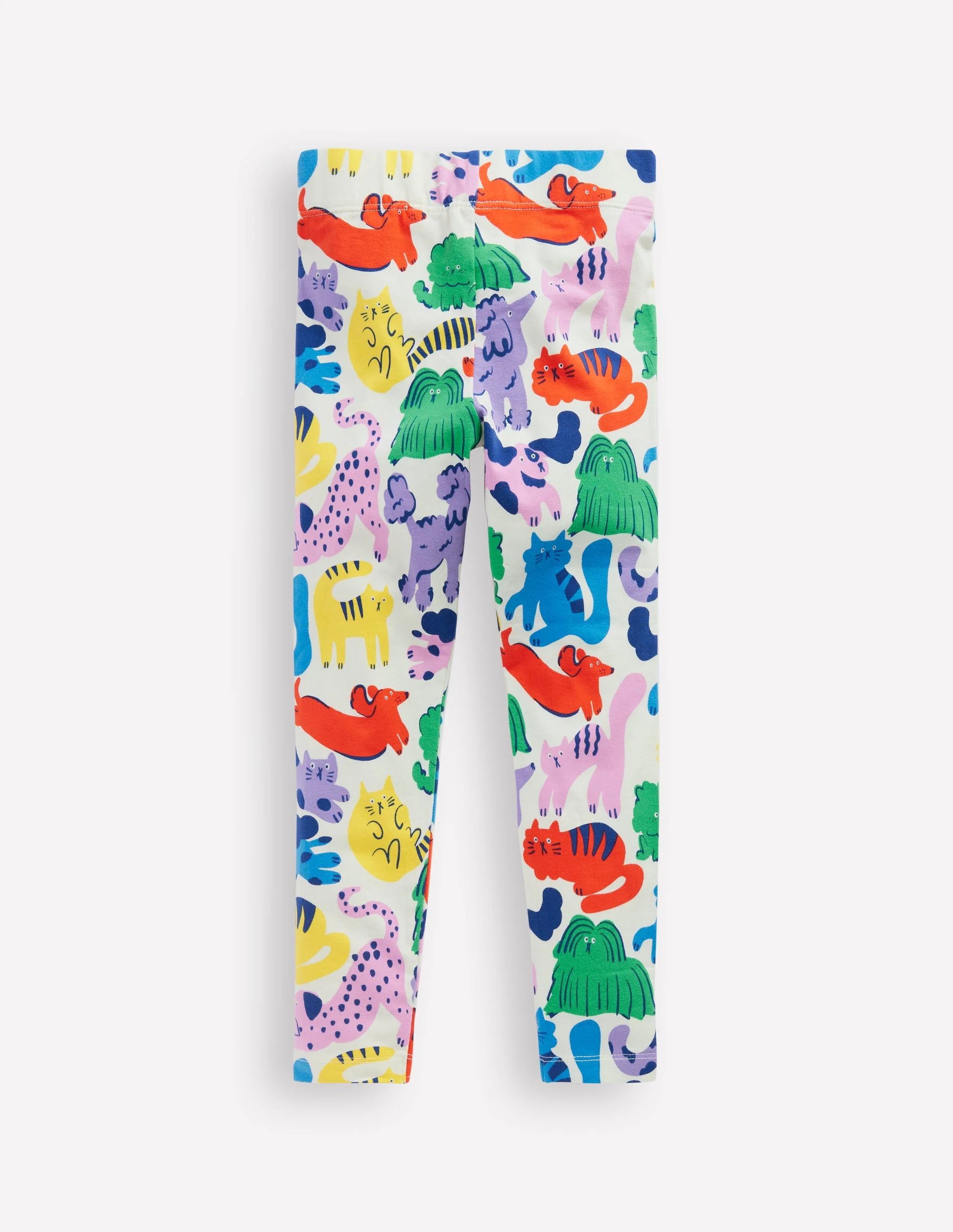 Lustige Leggings für jeden Tag-Bunt Haferbeige Regenbogen Tiere - Image 2