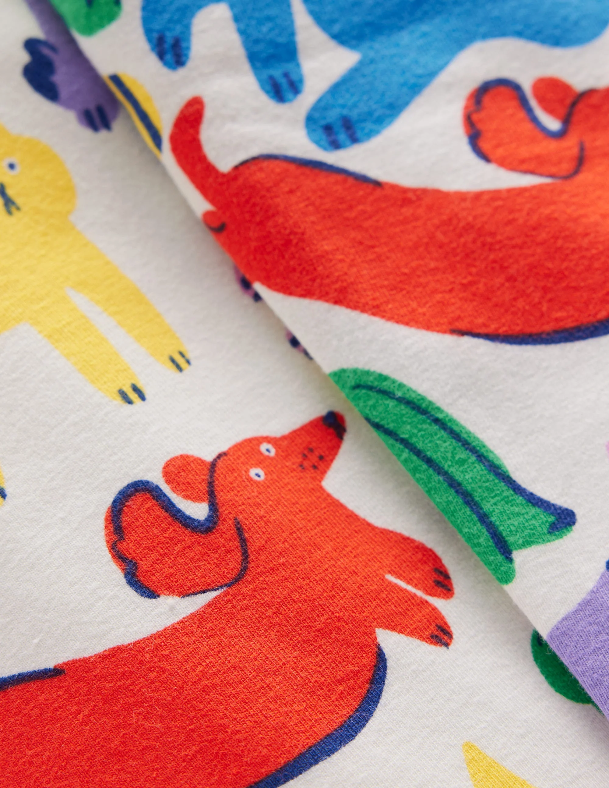 Lustige Leggings für jeden Tag-Bunt Haferbeige Regenbogen Tiere - Image 3