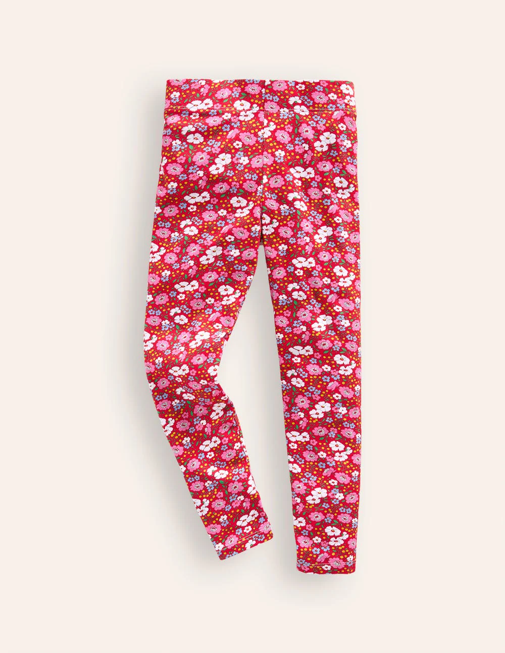 Lustige Leggings für jeden Tag-Leuchtendes Rot Festlich Blumen