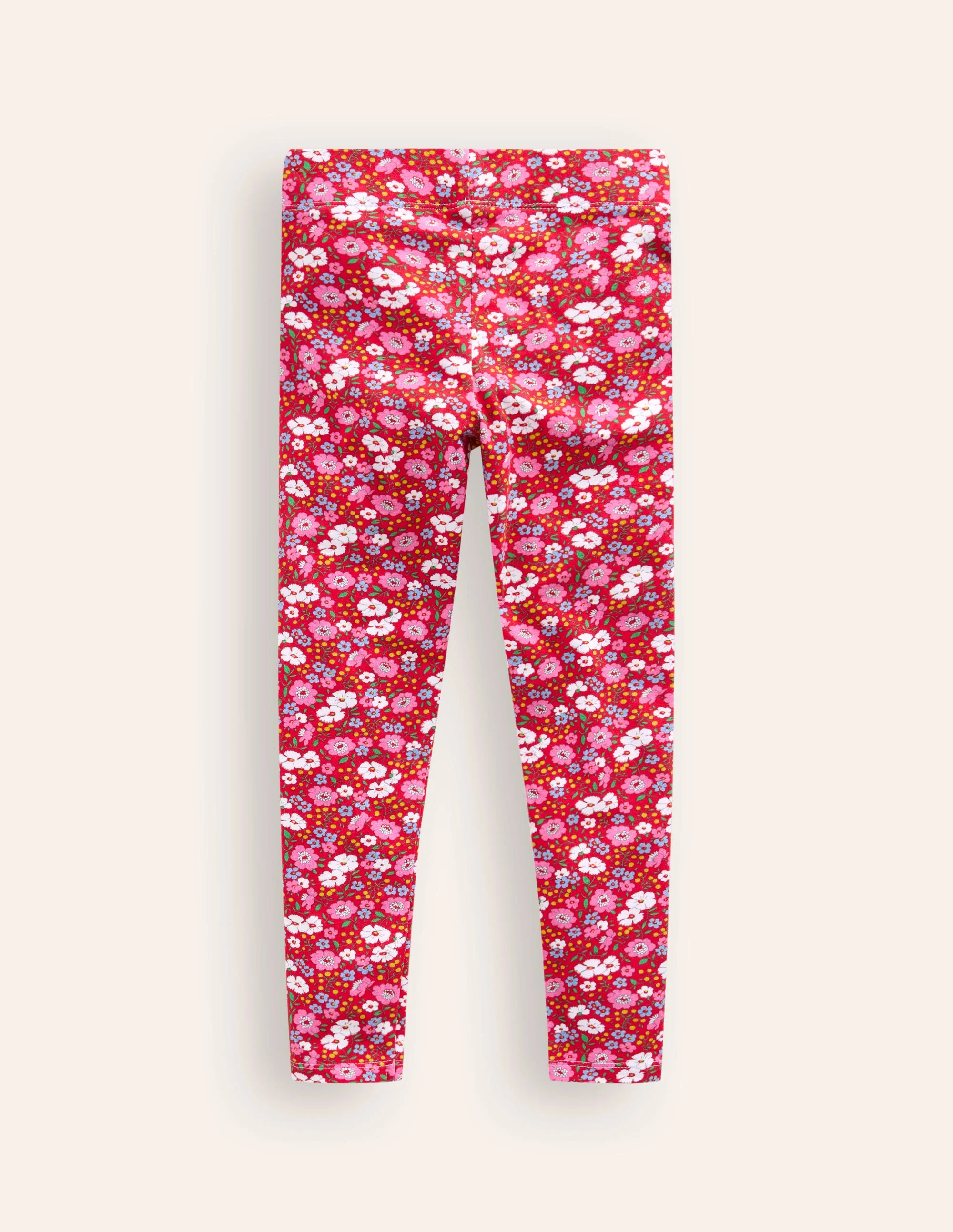Lustige Leggings für jeden Tag-Leuchtendes Rot Festlich Blumen - Image 2