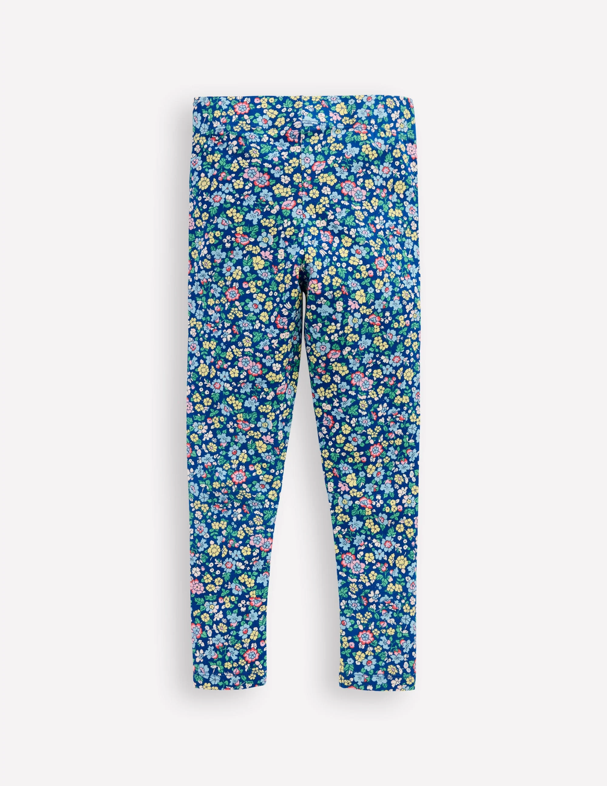 Lustige Leggings für jeden Tag-Saphirblau Nautisches Blumenmuster - Image 2