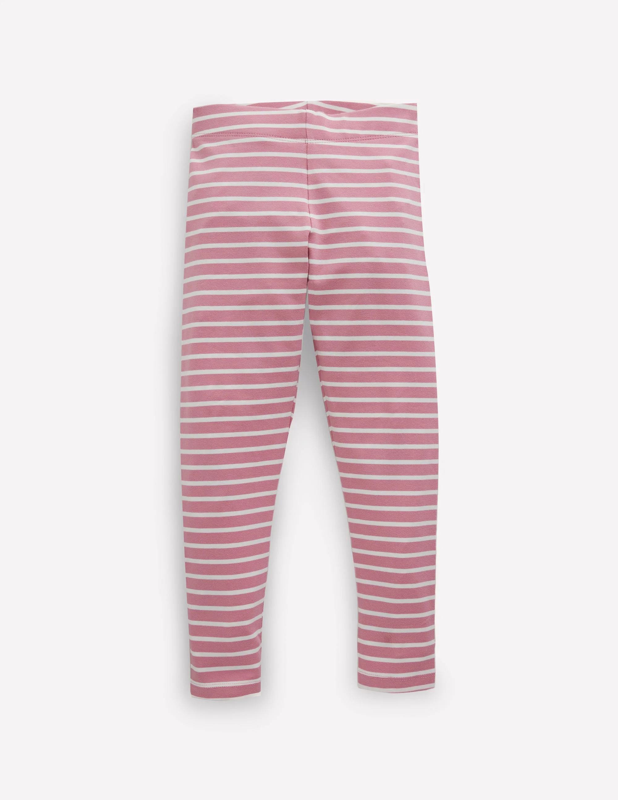 Lustige Leggings-Kirschblütenrosa/Naturweiß, Gestreift