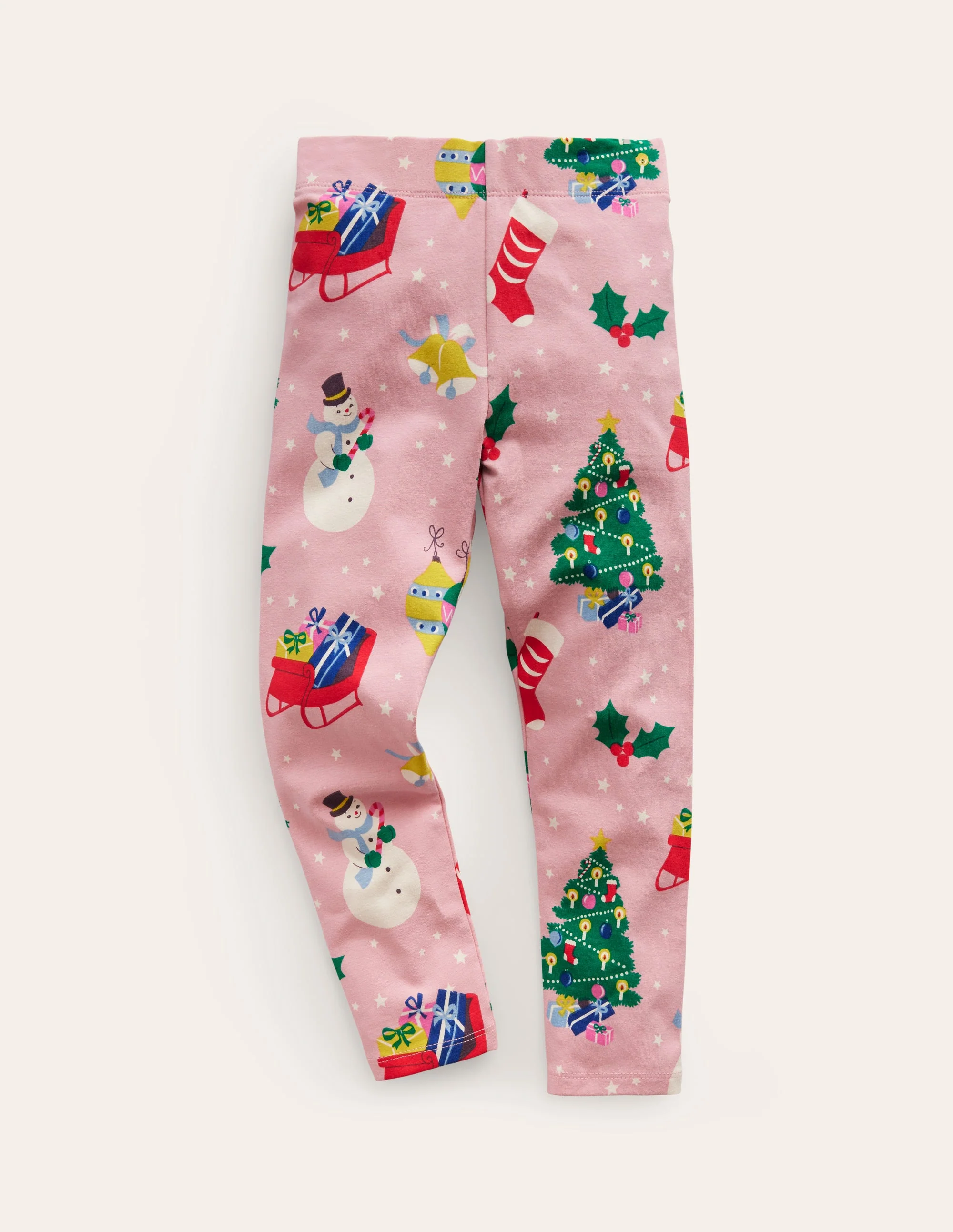 Lustige Leggings-Mandelrosa Weihnachtsmann
