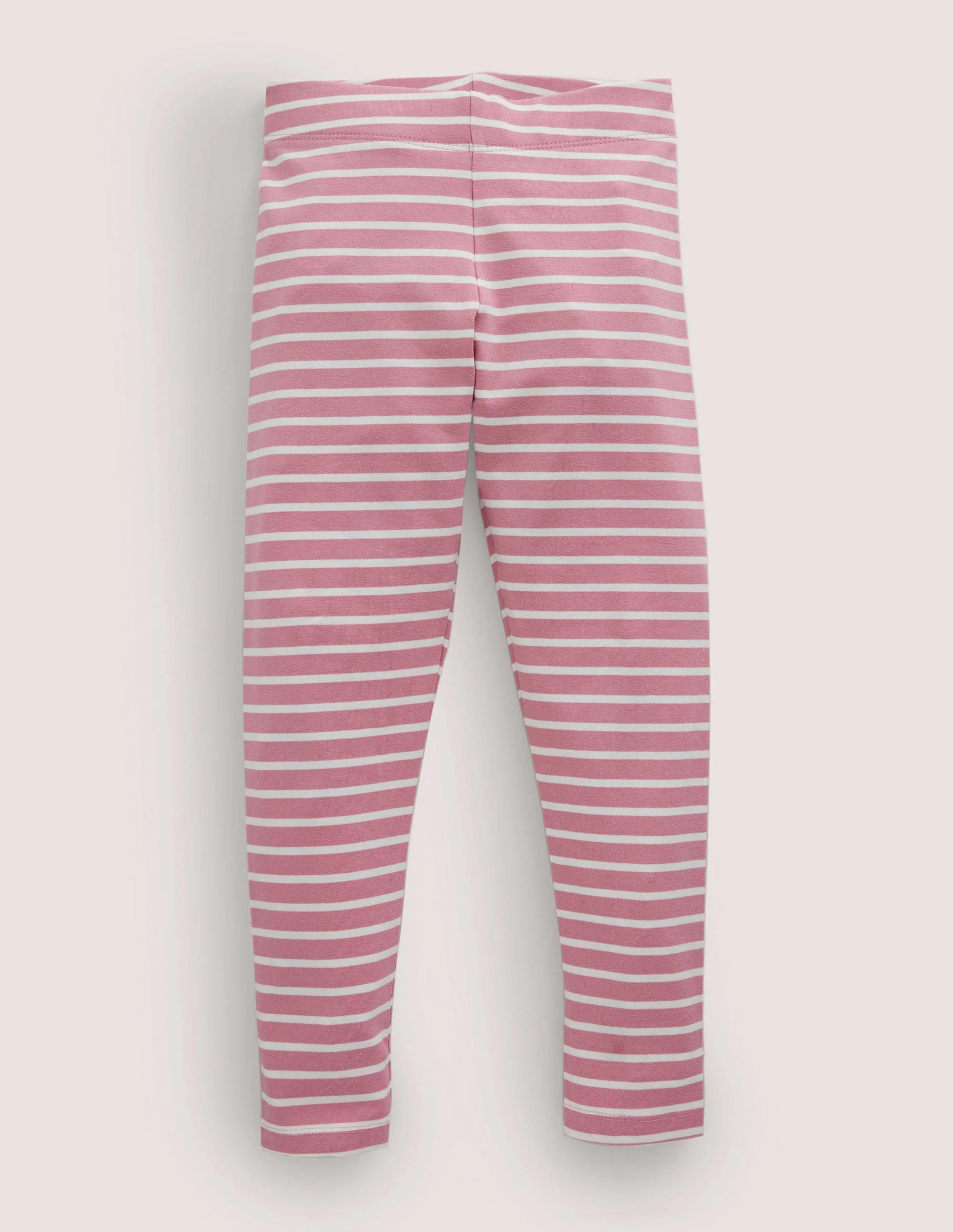 Lustige superweiche Leggings-Kirschblütenrosa/Naturweiß, Gestreift