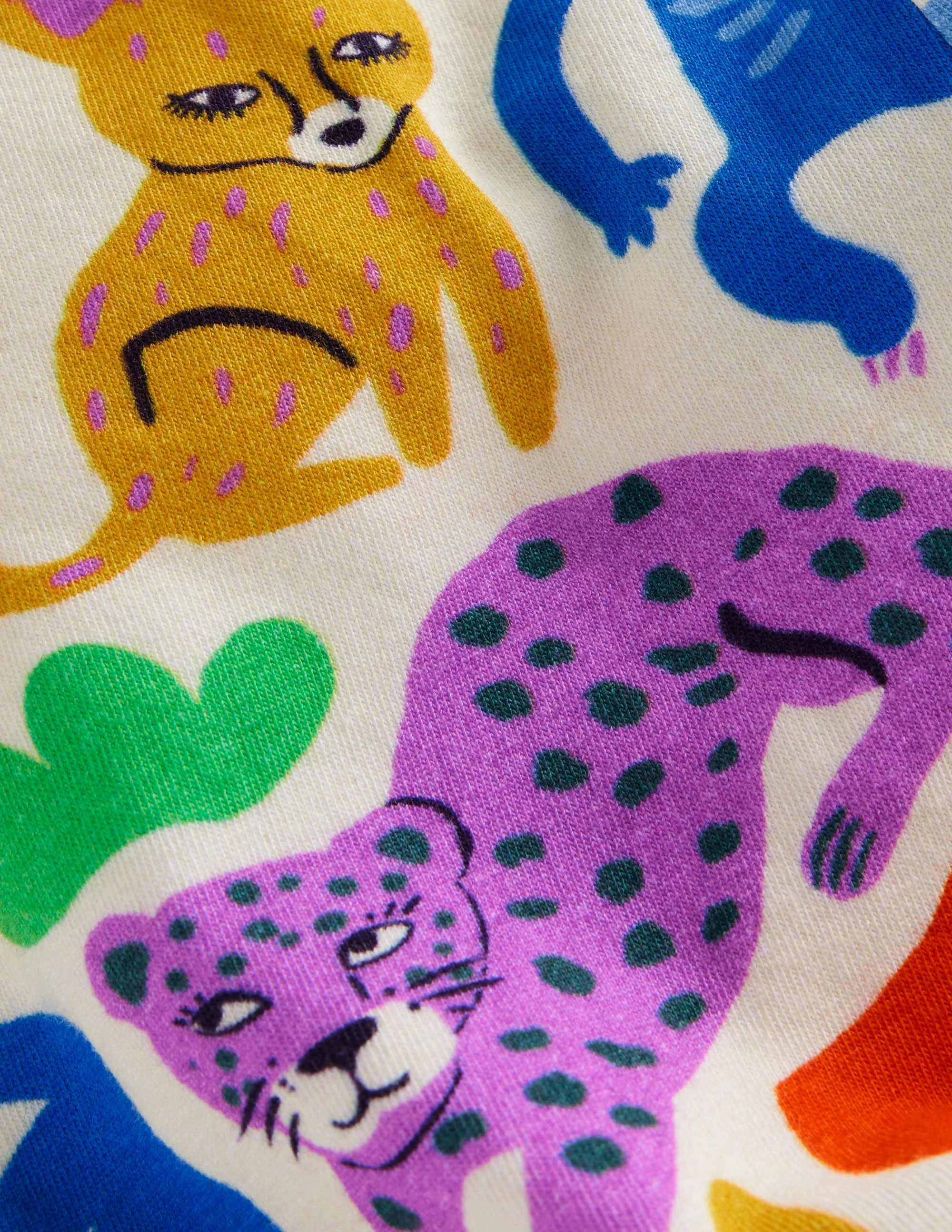 Lustige, verkürzte Leggings-Bunt Safari Freunde - Image 3