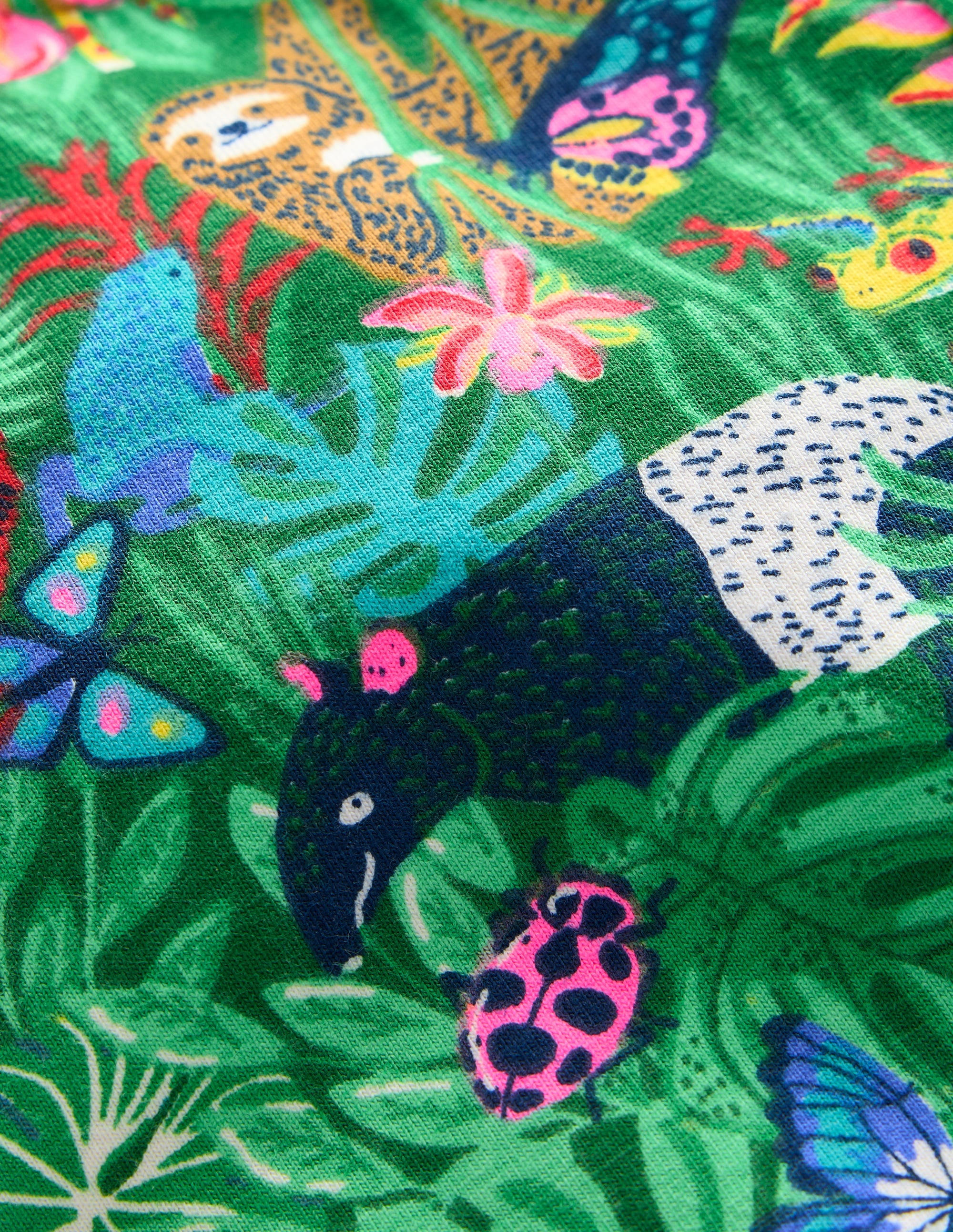 Lustige, verkürzte Leggings-Fichtengrün Regenwald - Image 3