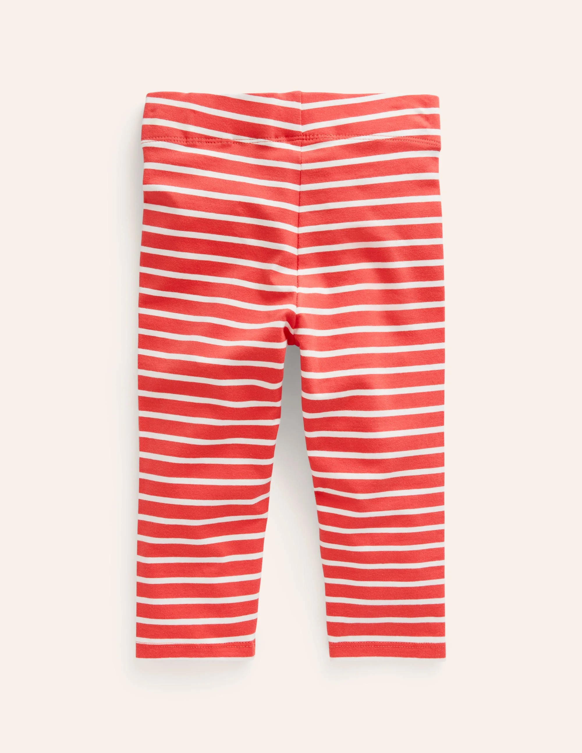 Lustige, verkürzte Leggings-Marmeladenrot/Naturweiß - Image 2