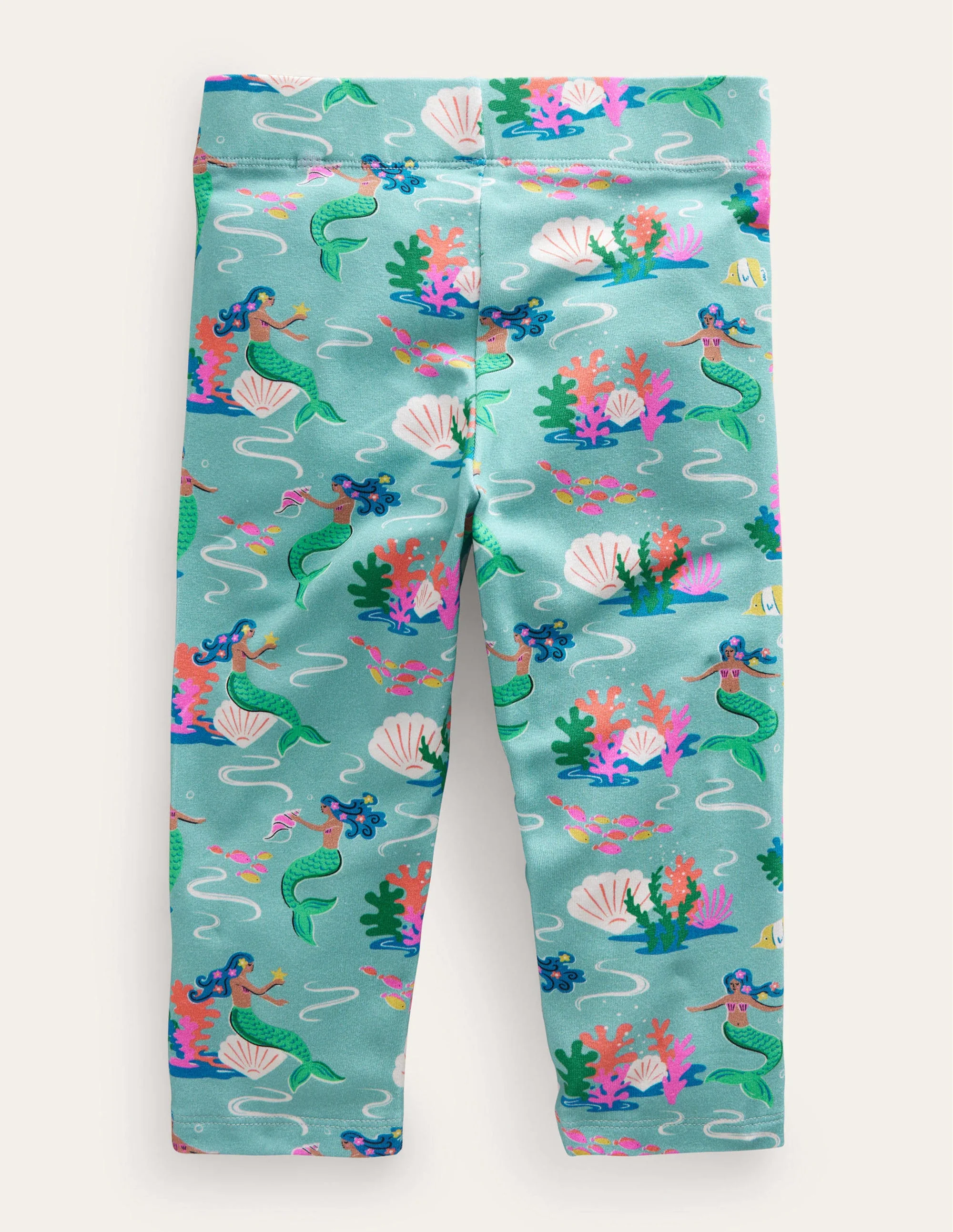 Lustige, verkürzte Leggings-Meerblau, Meerjungfrauen - Image 2