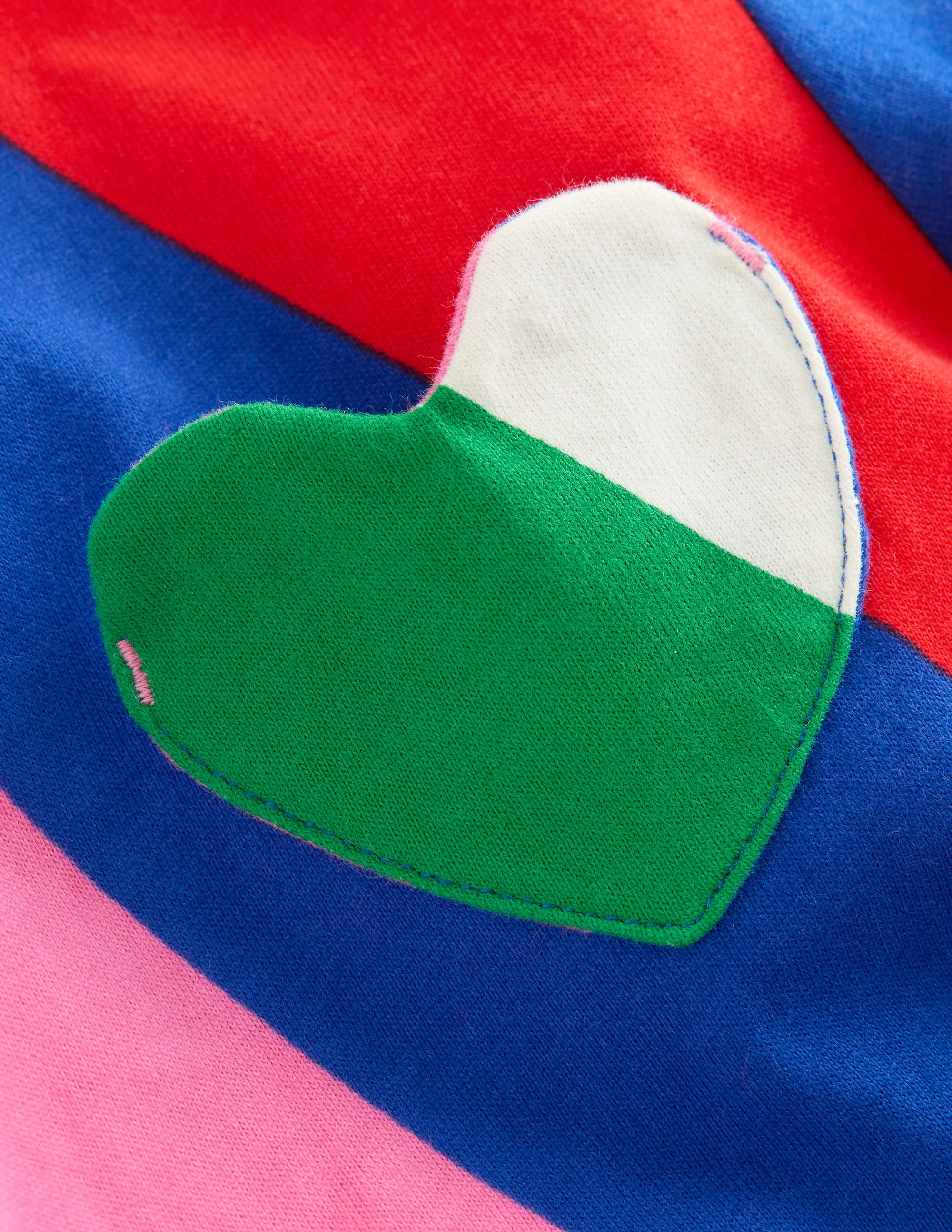 Lustiges Jerseykleid mit Herztasche-Regenbogen - Image 3
