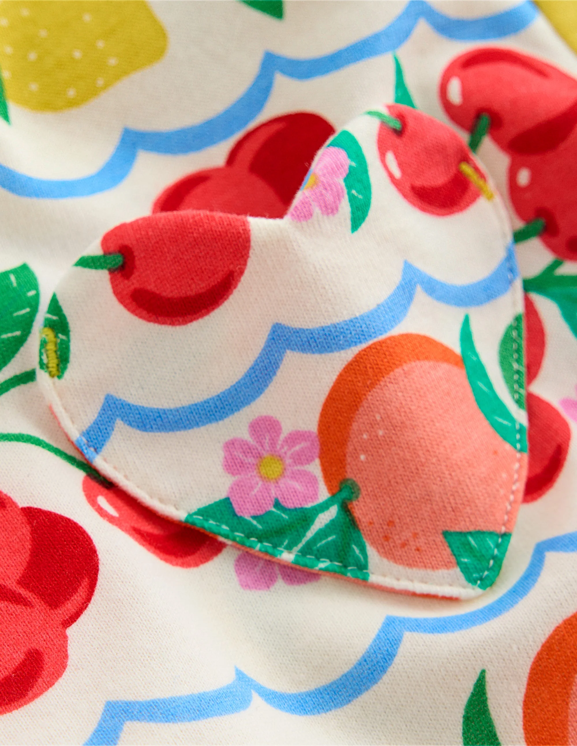Lustiges Jerseykleid mit Herztasche-Regenbogenfrucht Streifen - Image 3
